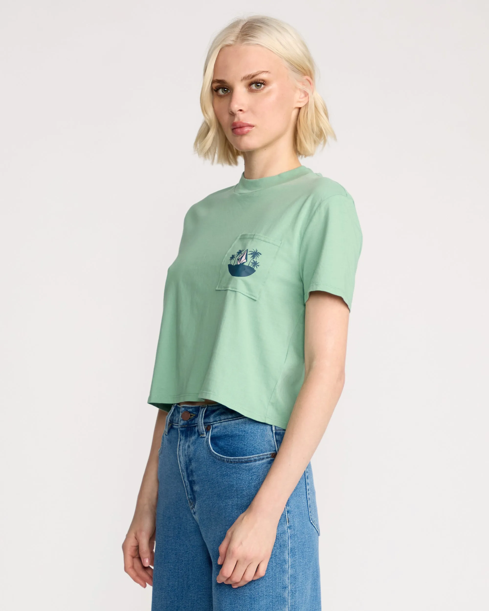 Women's Pocket Dial Tee sold by Volcom product image thumbnail 5