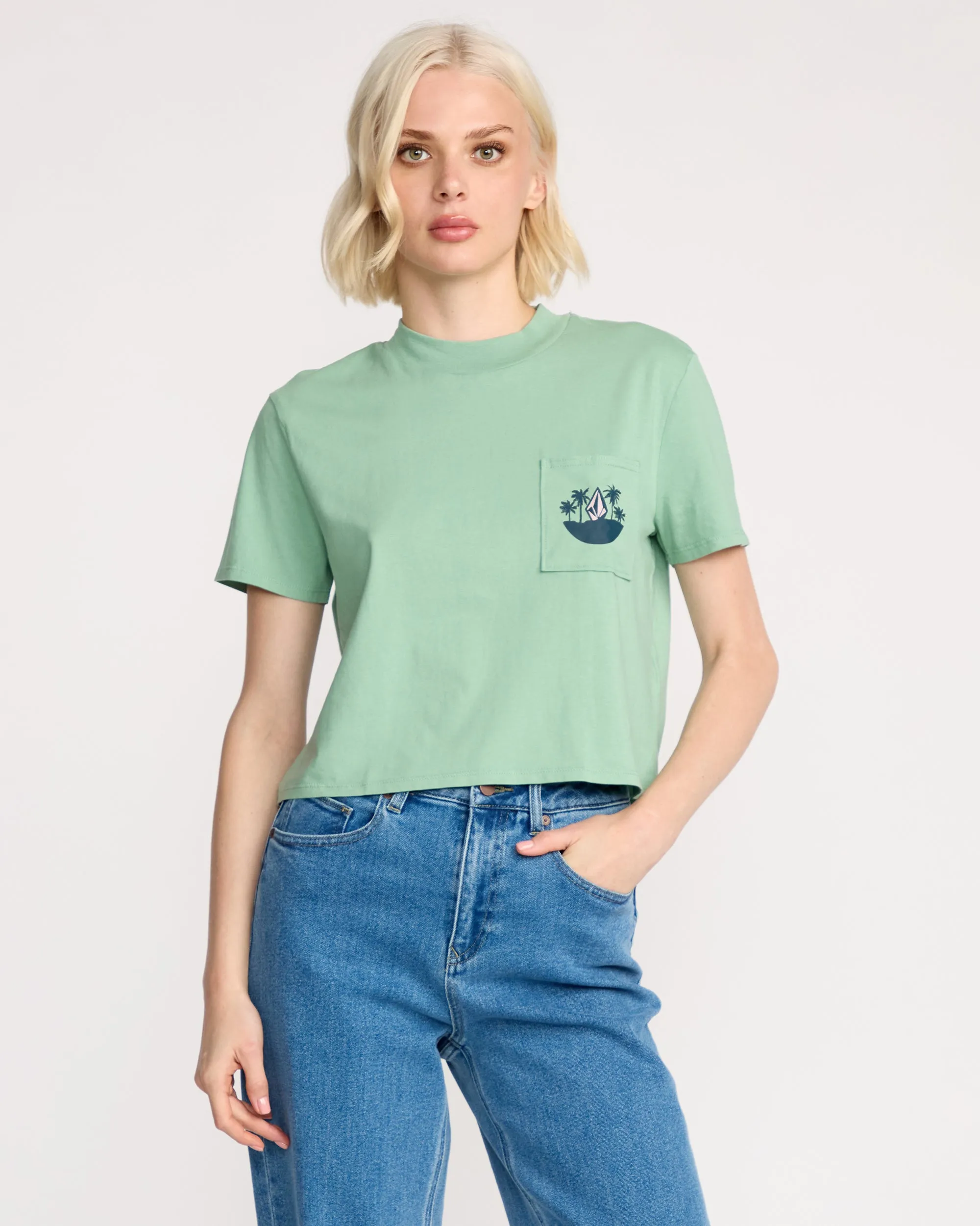 Women's Pocket Dial Tee sold by Volcom product image thumbnail 3