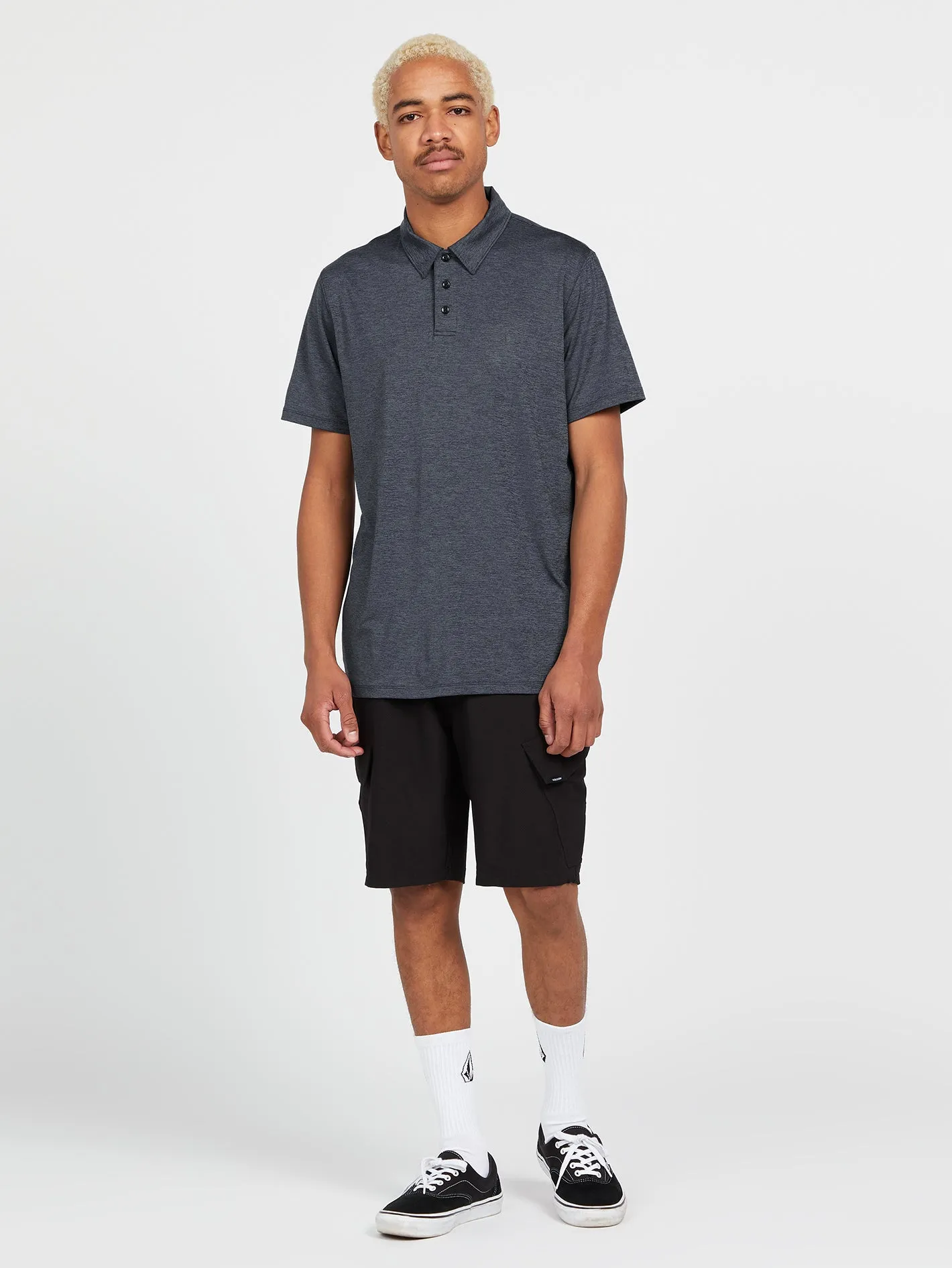 Hazard Pro Short Sleeve Polo - Slate Blue sold by Volcom product image thumbnail 2