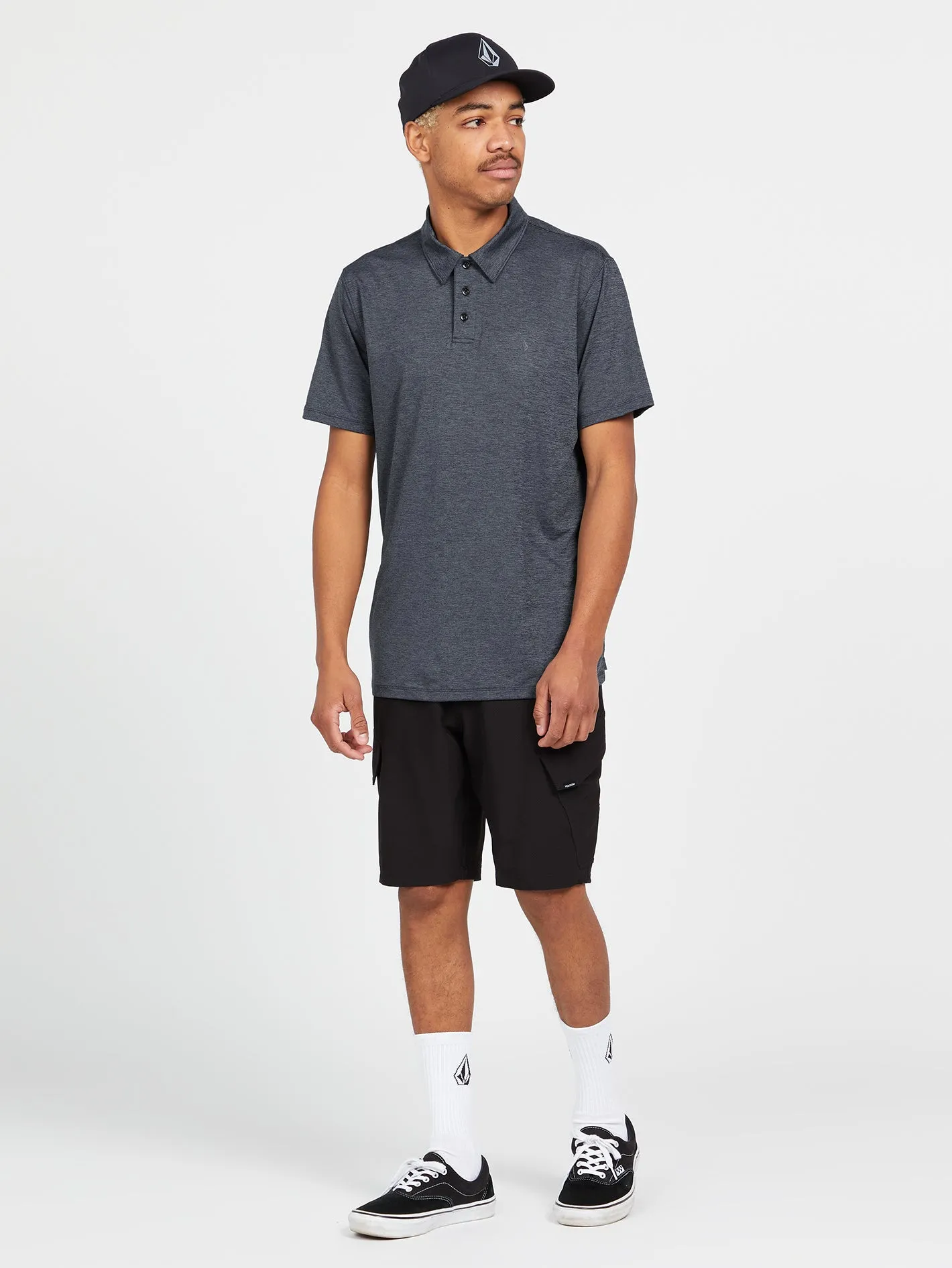 Hazard Pro Short Sleeve Polo - Slate Blue sold by Volcom product image thumbnail 3