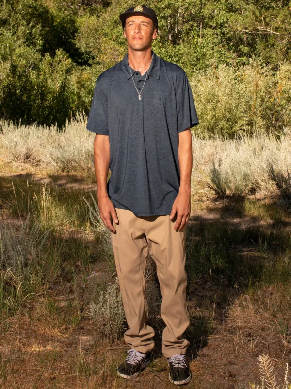 Hazard Pro Short Sleeve Polo - Slate Blue sold by Volcom