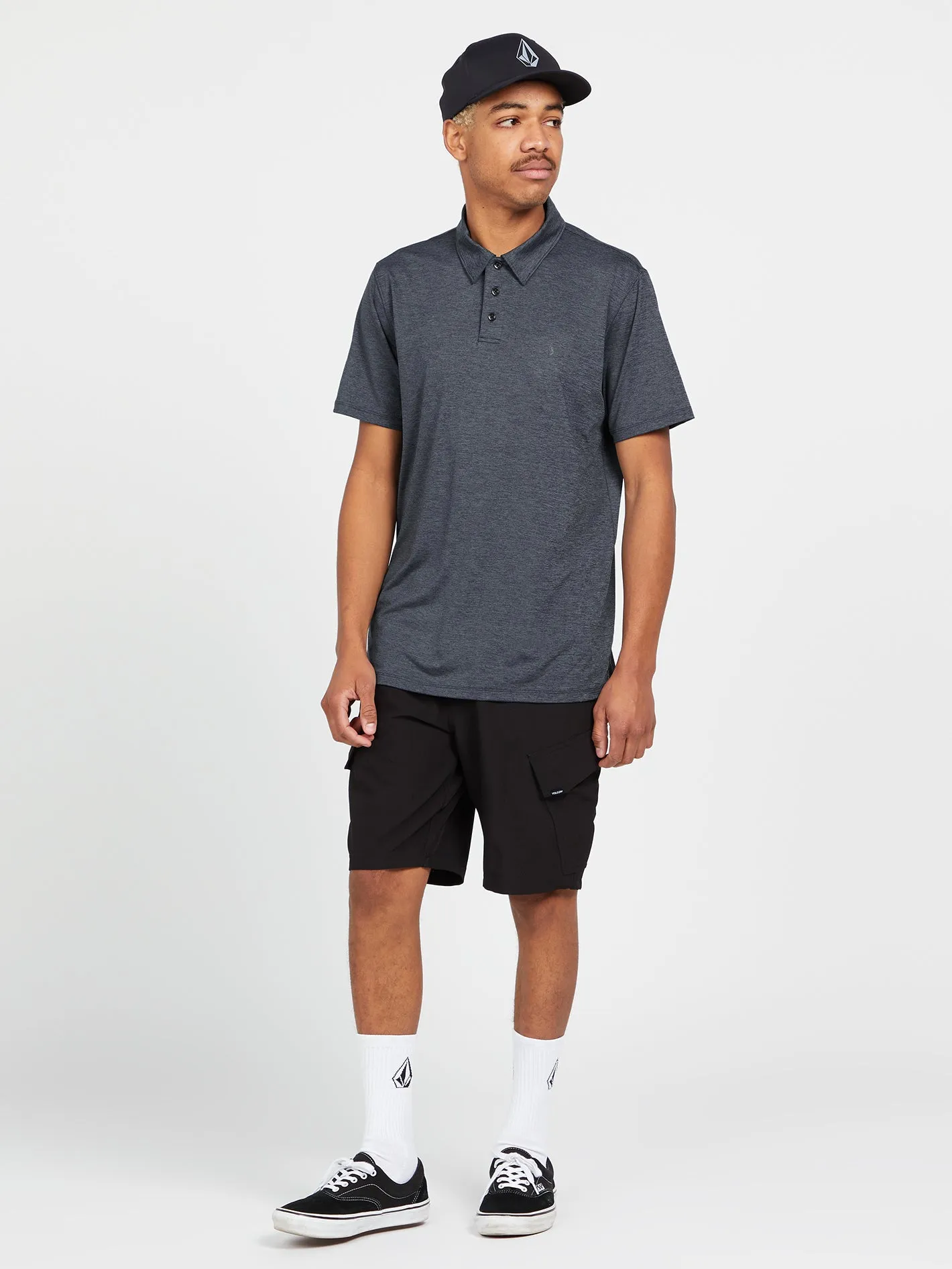 Hazard Pro Short Sleeve Polo - Slate Blue sold by Volcom product image thumbnail 4