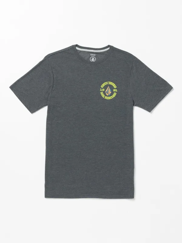 Fried Short Sleeve Tee - Dark Black Heather sold by Volcom