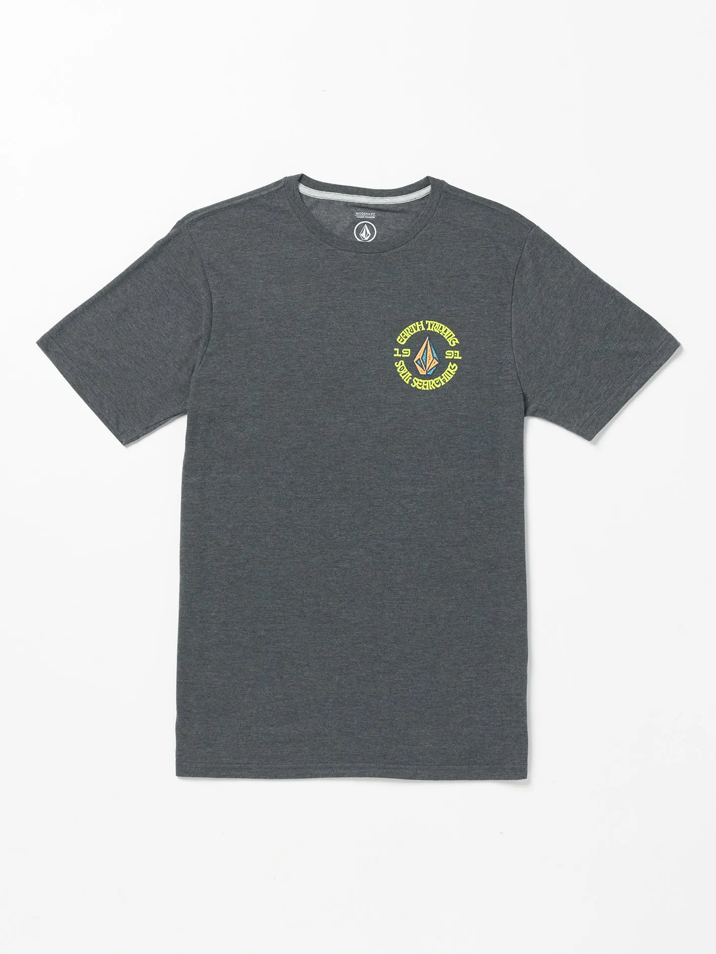 Fried Short Sleeve Tee - Dark Black Heather sold by Volcom