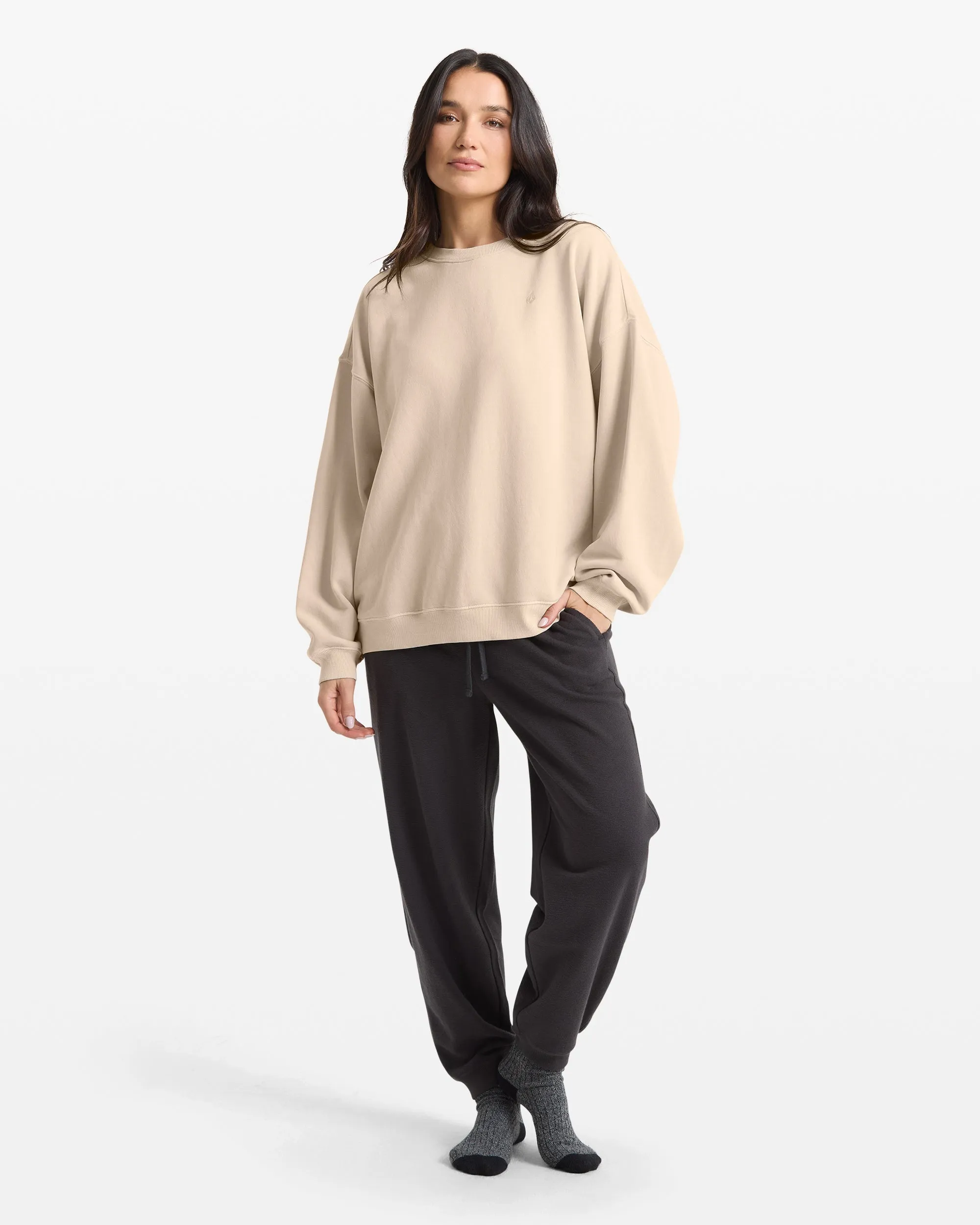 Women's Stone Soft Crew sold by Volcom