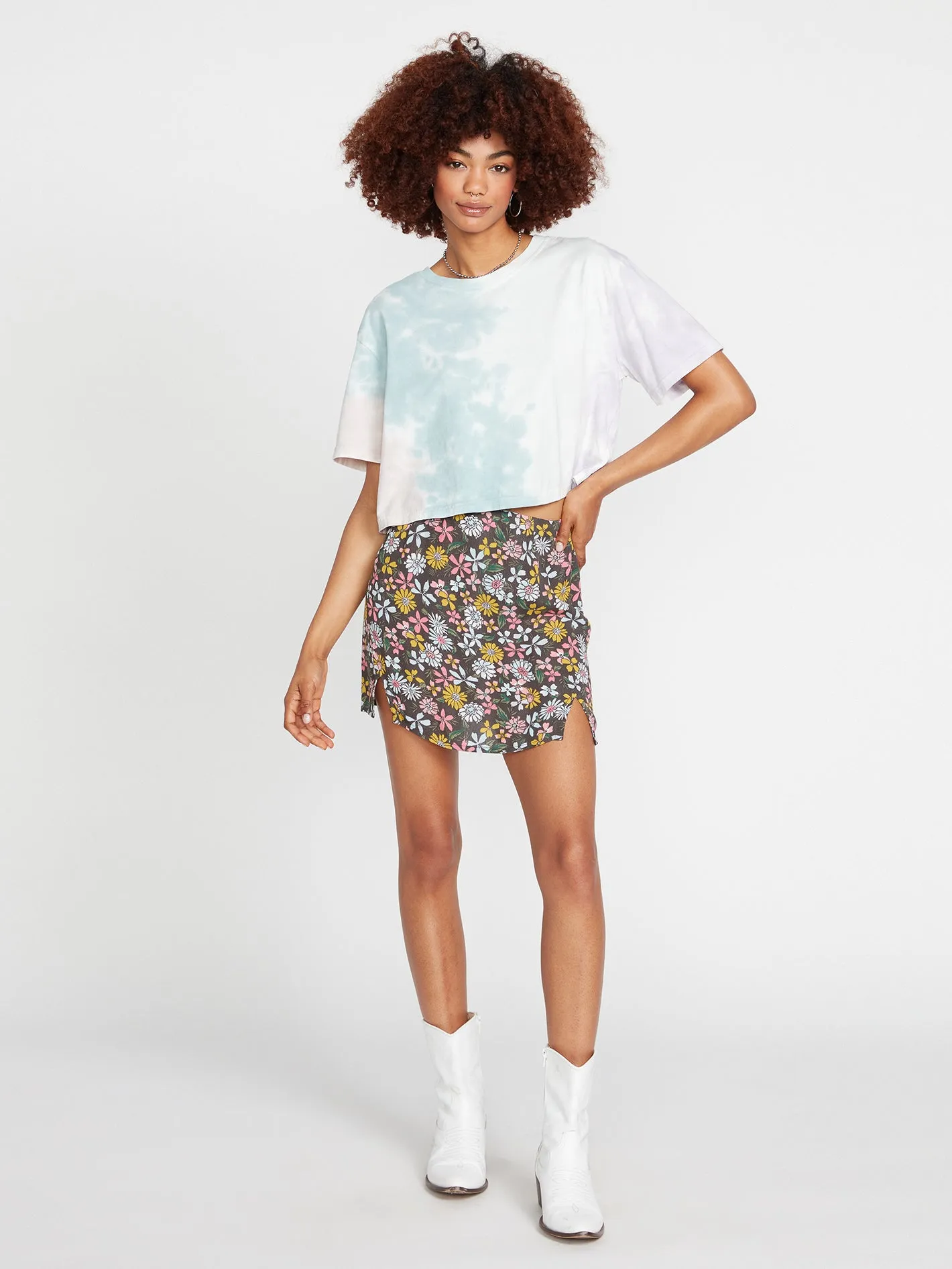 Happy Dazee Mini Skirt - Espresso sold by Volcom product image thumbnail 2