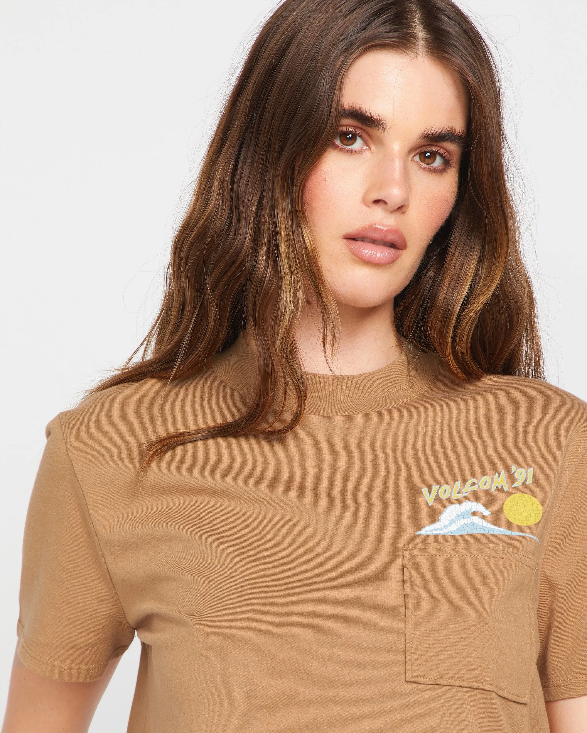 Pocket Dial Tee - Vintage Brown sold by Volcom product image thumbnail 3