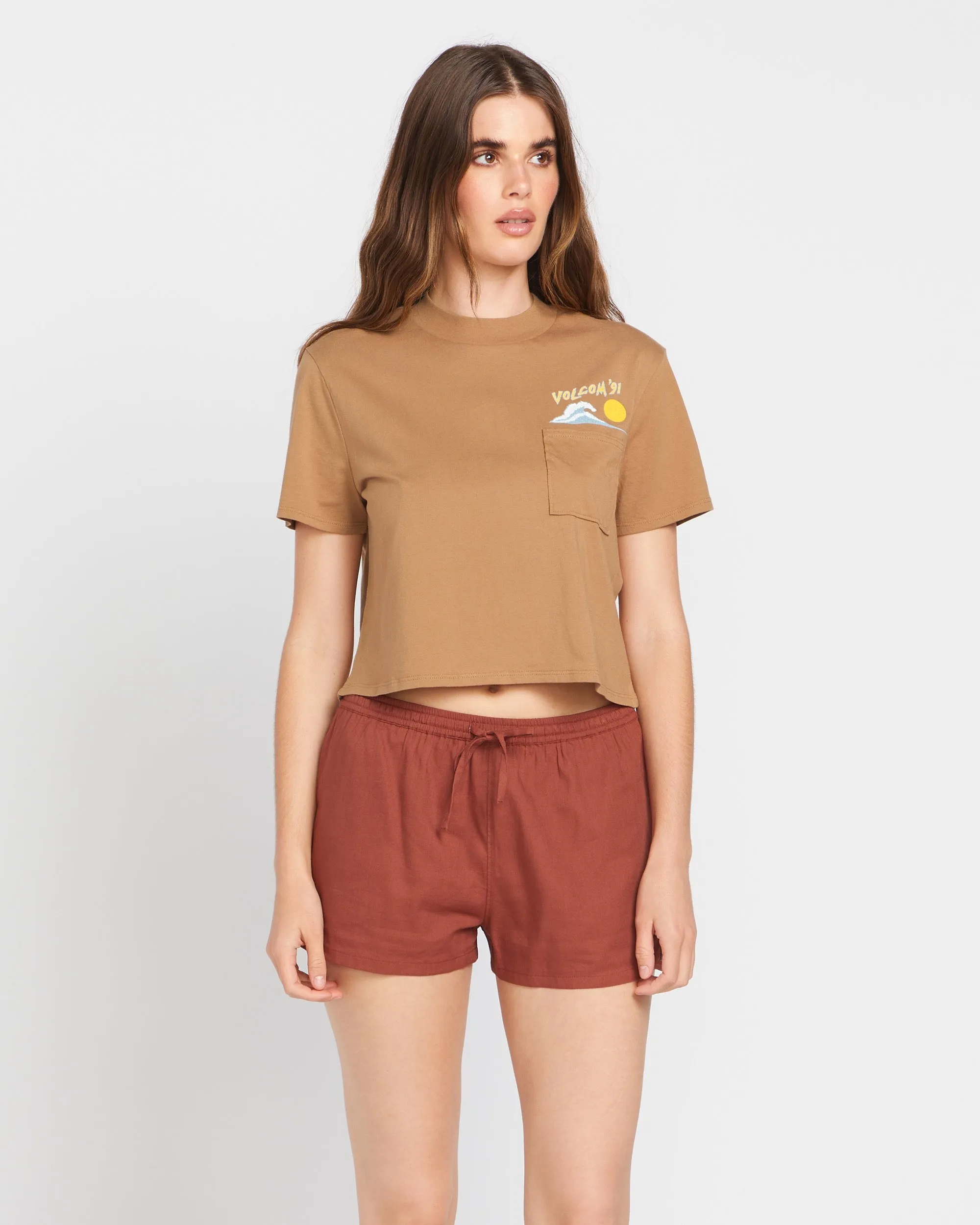 Pocket Dial Tee - Vintage Brown sold by Volcom