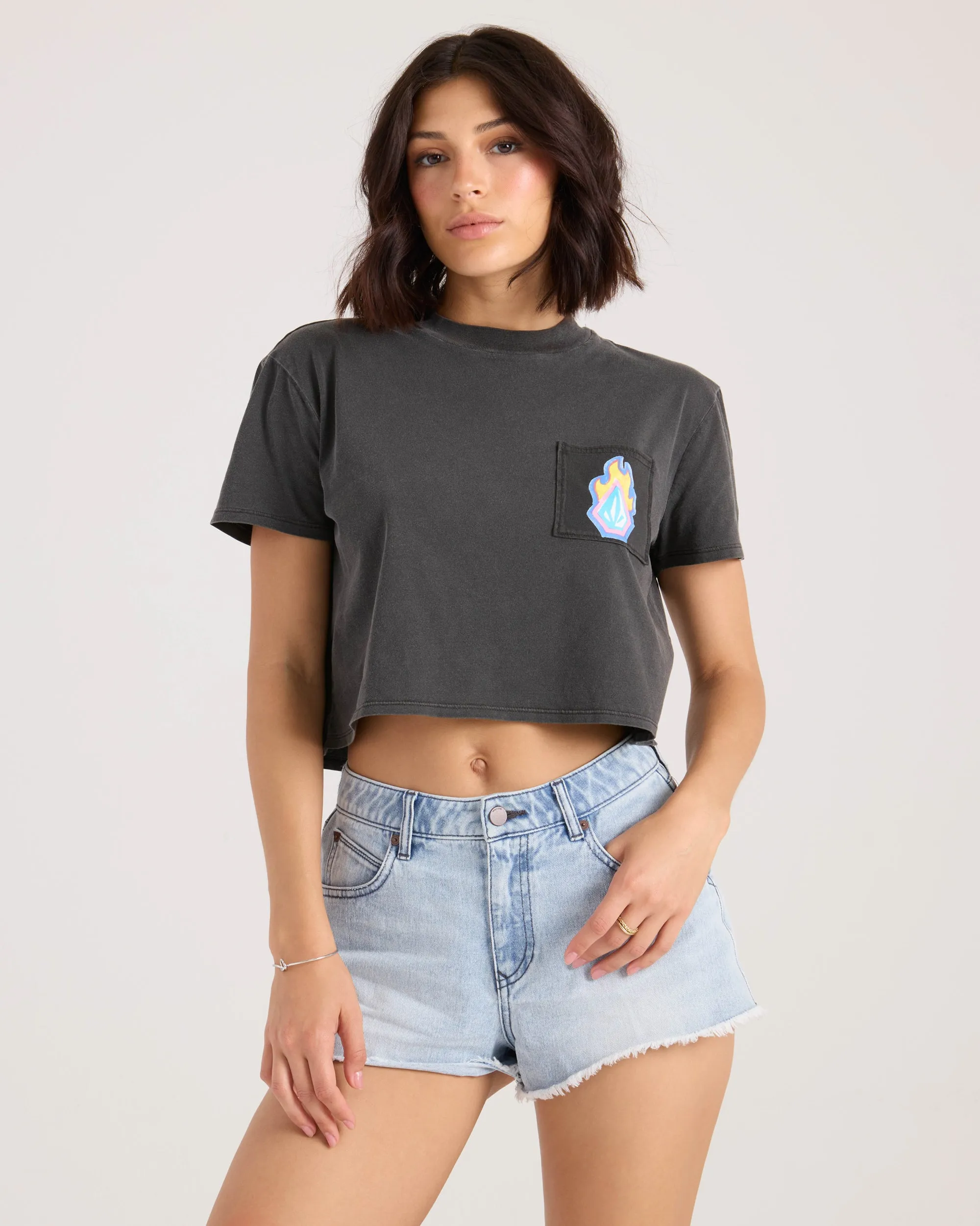 Women's Pocket Dial Tee sold by Volcom