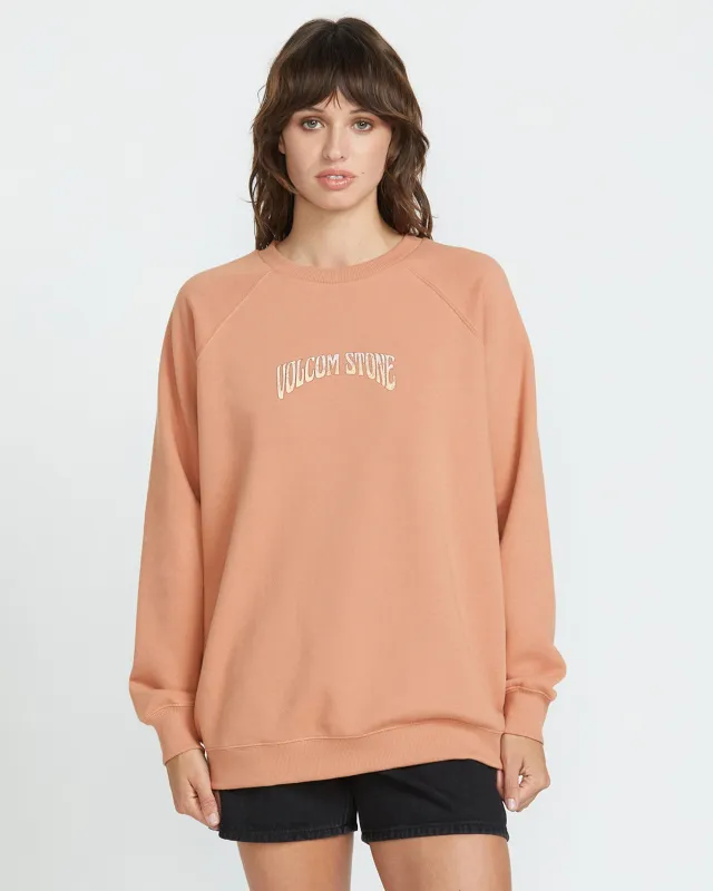 Women's Stone Magic Boyfriend Crew sold by Volcom