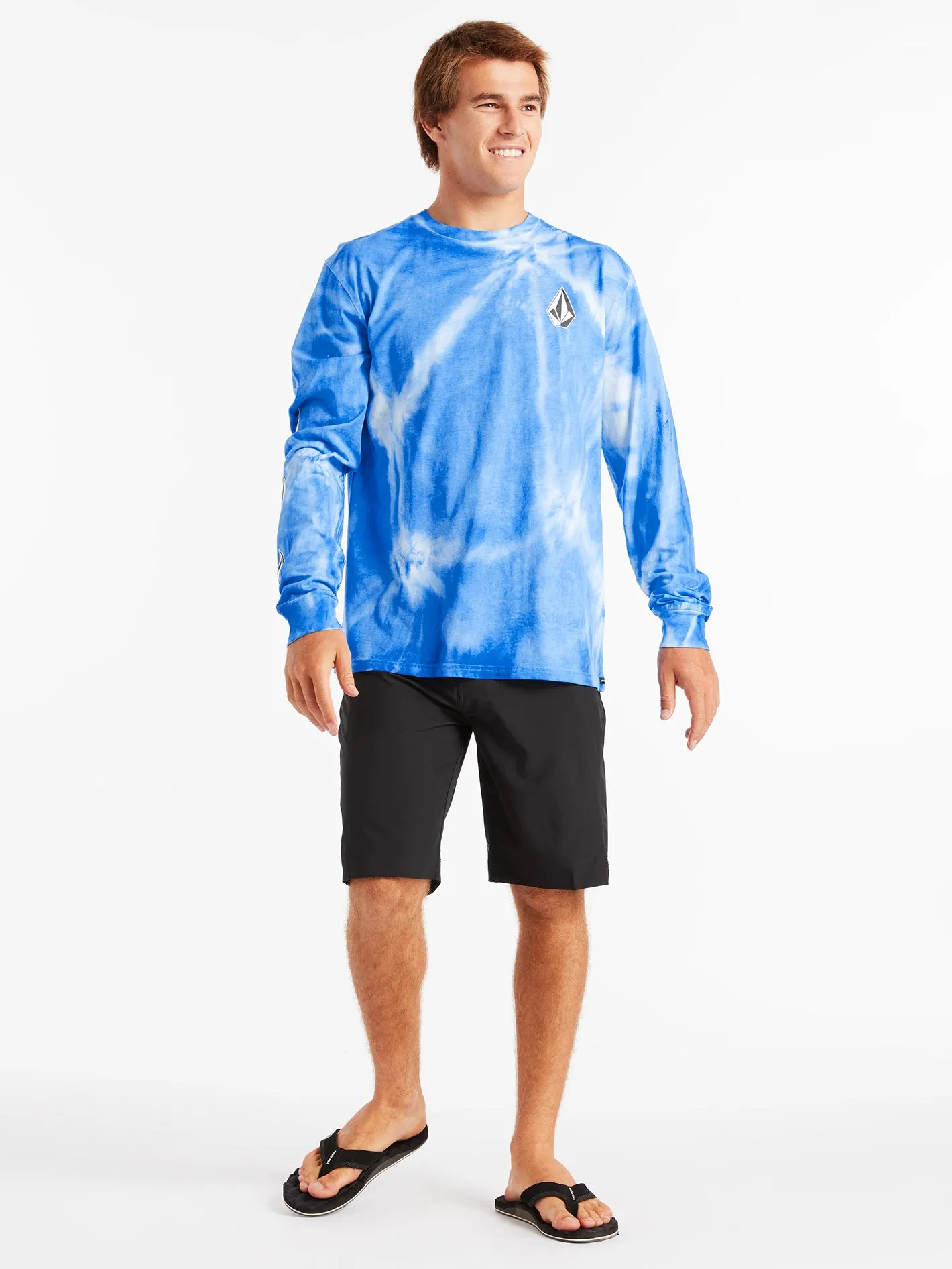 Iconic Stone Stardye Long Sleeve Tee - Maliblue sold by Volcom product image thumbnail 5