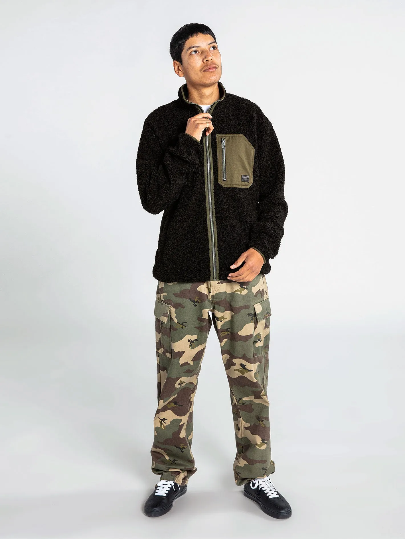Muzzer Fuzzar Zip Hoodie - New Black sold by Volcom product image thumbnail 5