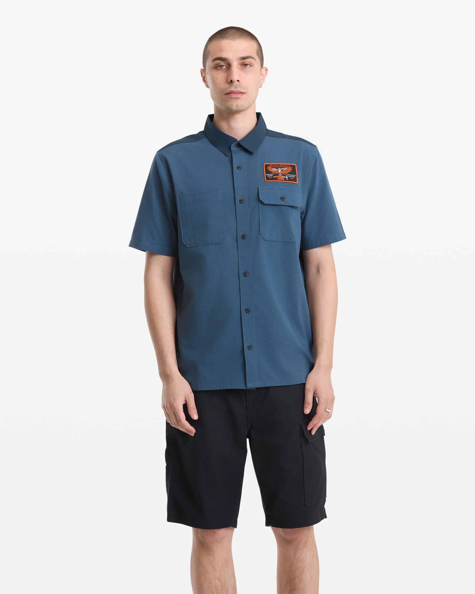 Men's Slab City Short Sleeve Shirt sold by Volcom