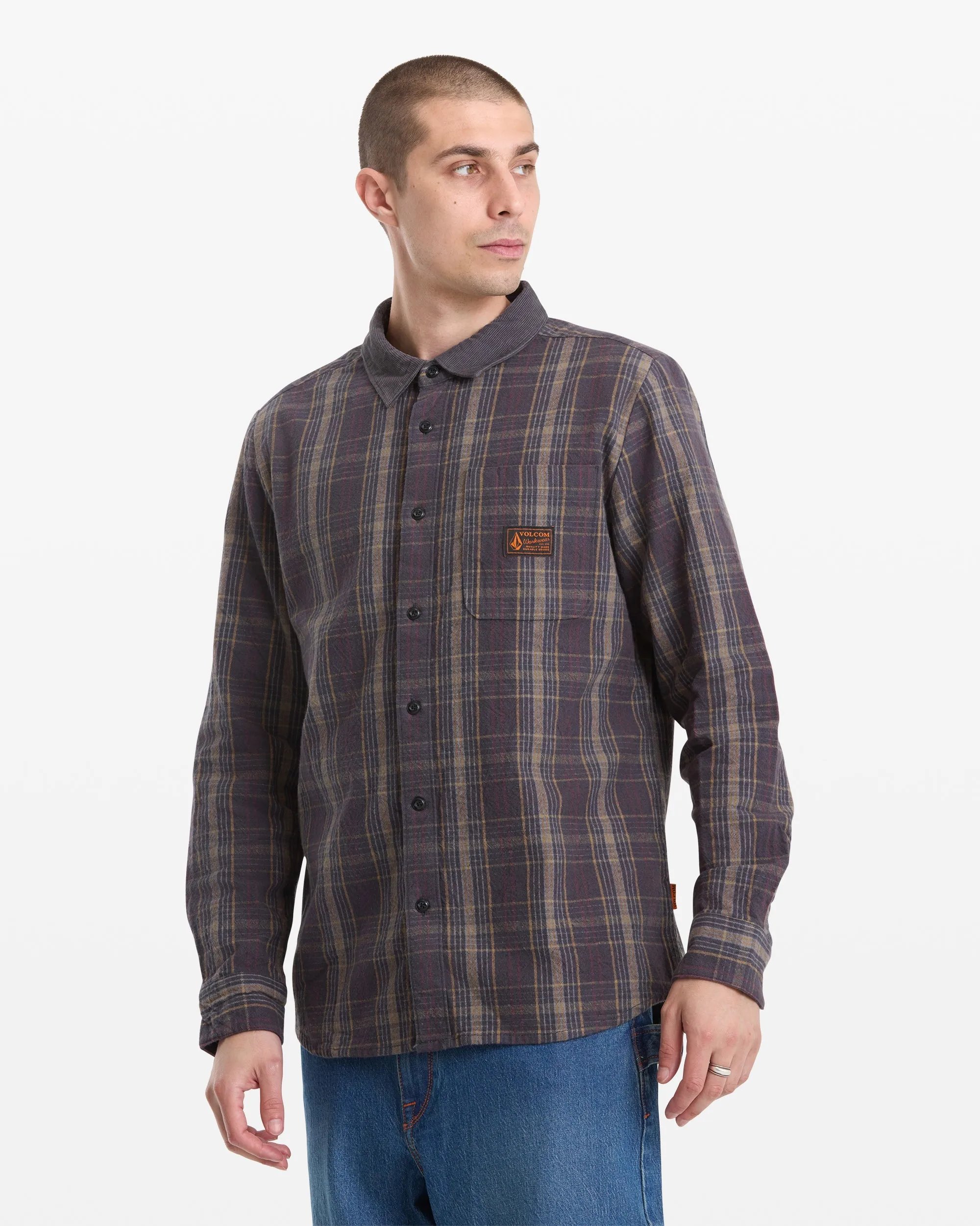 Men's Stonevise Plaid Long Sleeve Shirt sold by Volcom product image thumbnail 4