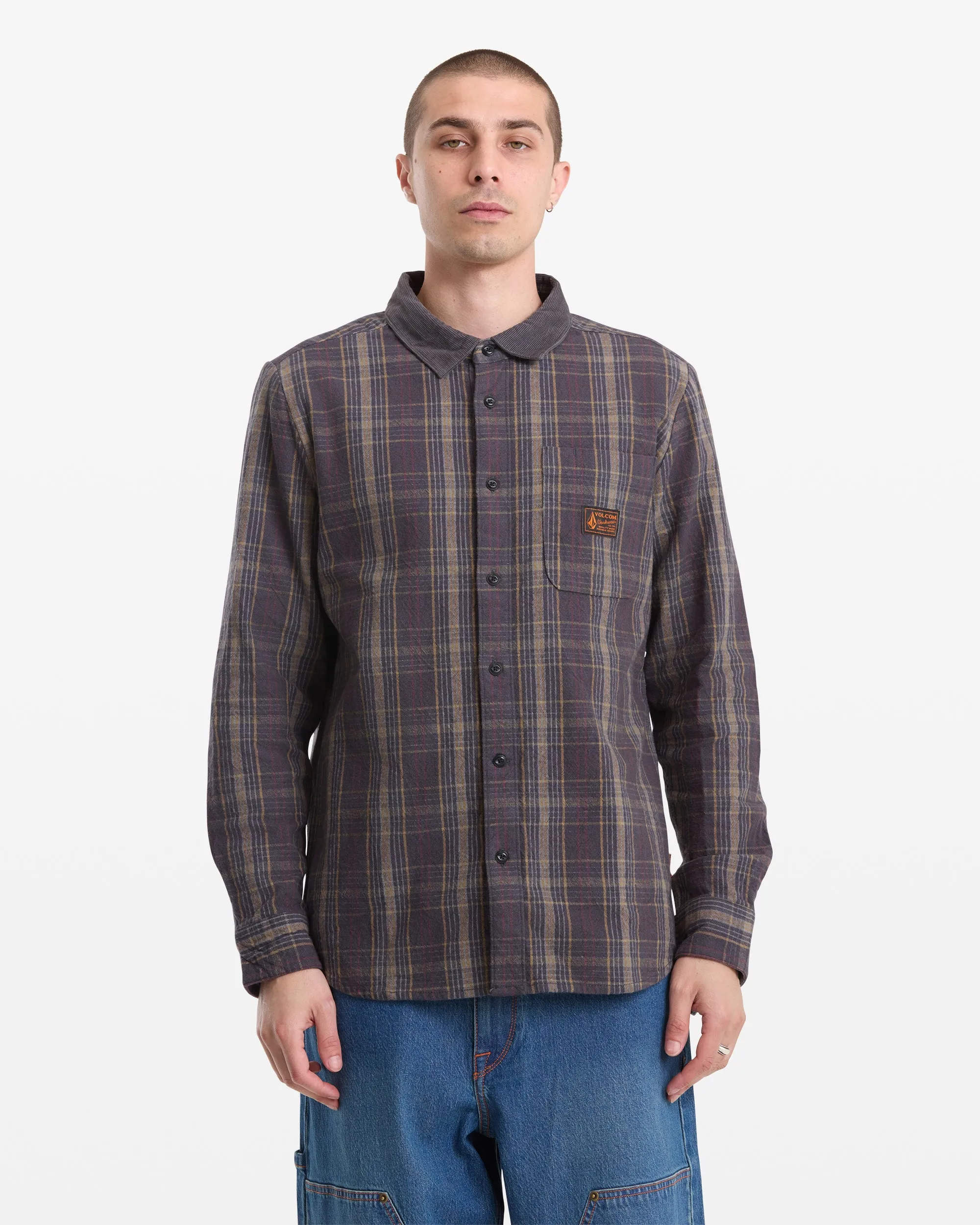 Men's Stonevise Plaid Long Sleeve Shirt sold by Volcom