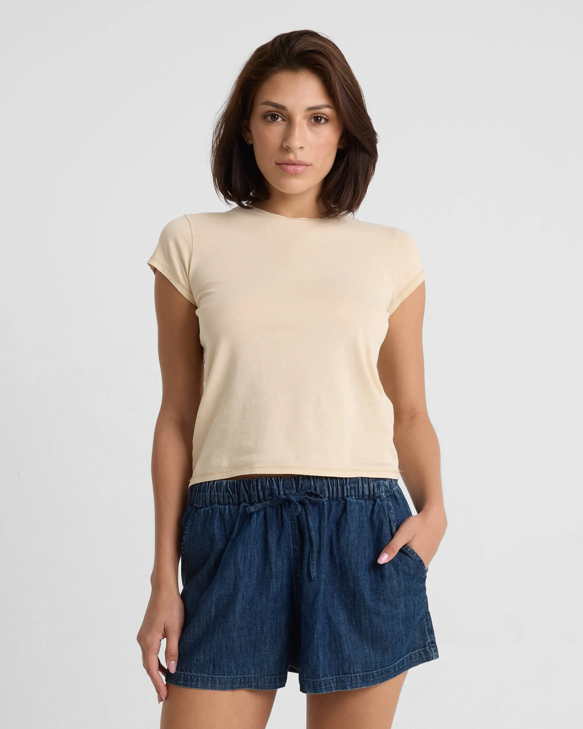 Women's Lived In Stone Wash Short Sleeve Tee sold by Volcom product image thumbnail 3