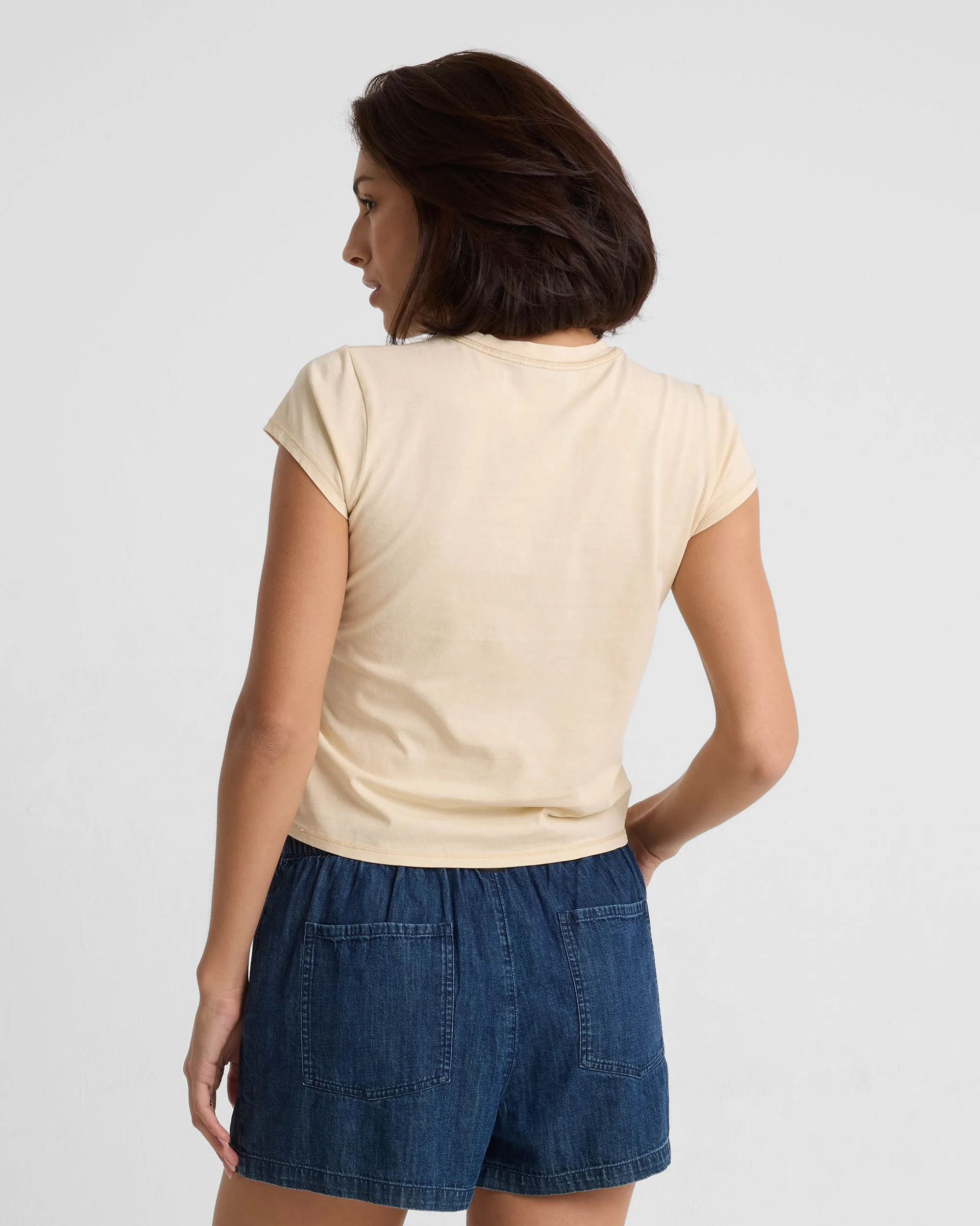 Women's Lived In Stone Wash Short Sleeve Tee sold by Volcom product image thumbnail 4