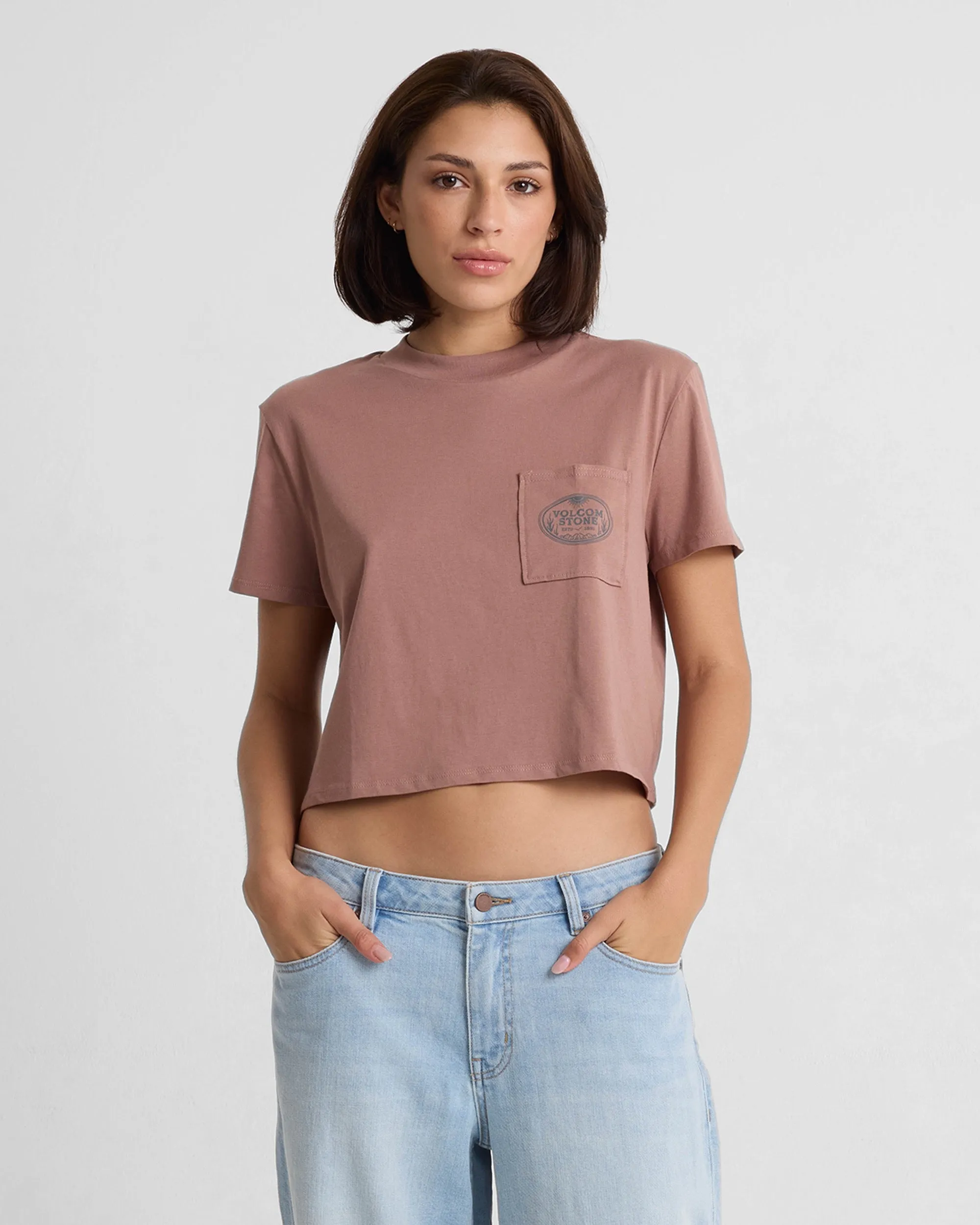 Women's Pocket Dial Short Sleeve Tee sold by Volcom product image thumbnail 2