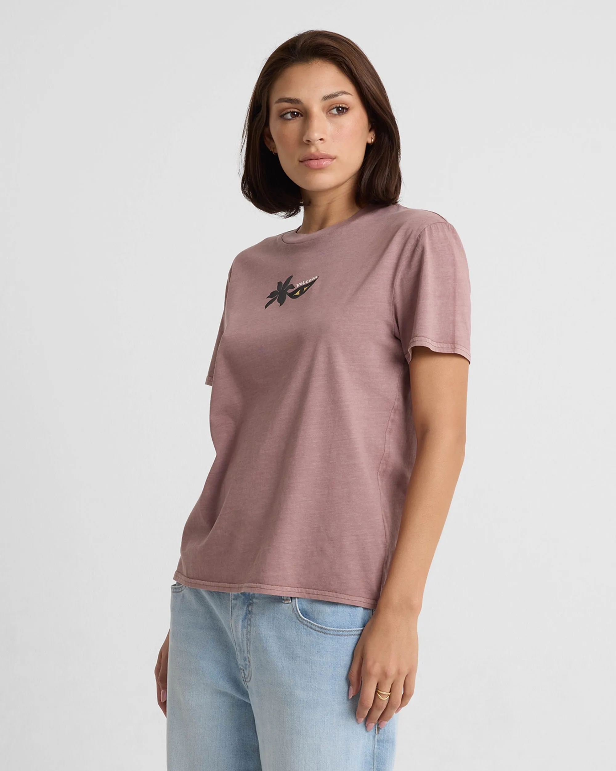 Women's Lock It Up Short Sleeve Tee sold by Volcom product image thumbnail 3
