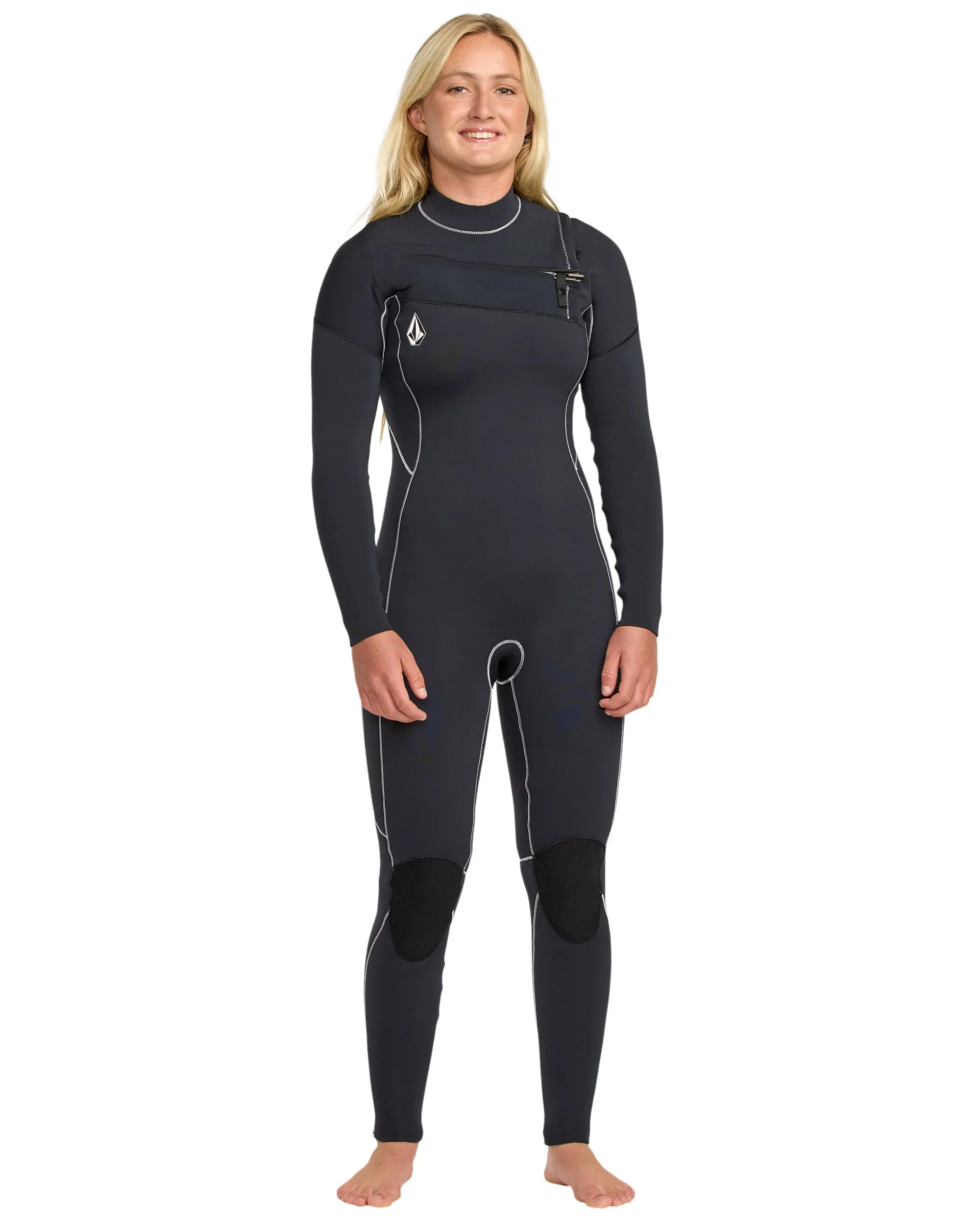 Women's 3/2 Modulator Chest Zip Full Wetsuit sold by Volcom