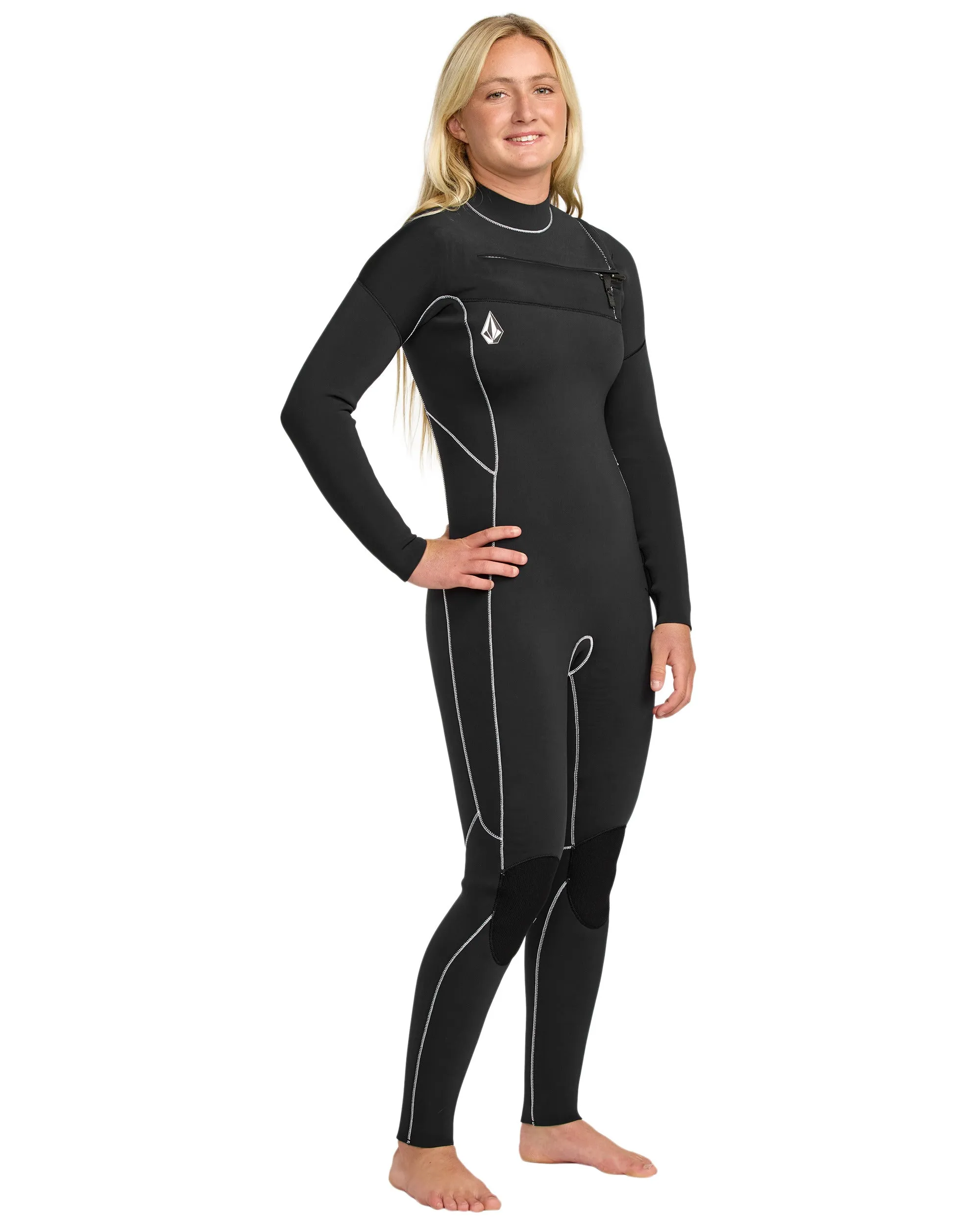 Women's 4/3 Modulator Chest Zip Full Wetsuit sold by Volcom product image thumbnail 4