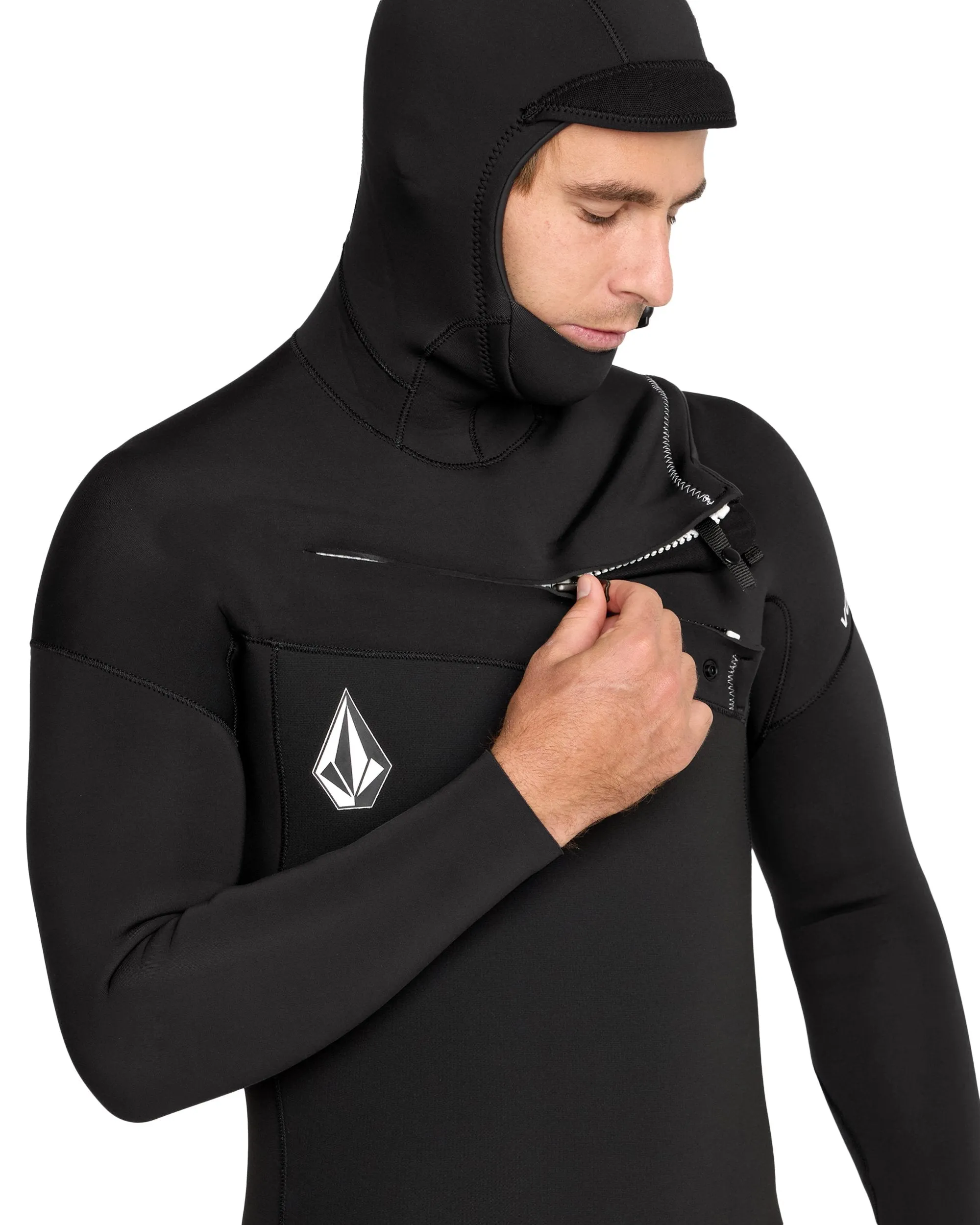 Men's 4/3MM Hooded Chest Zip Full Wetsuit sold by Volcom product image thumbnail 3