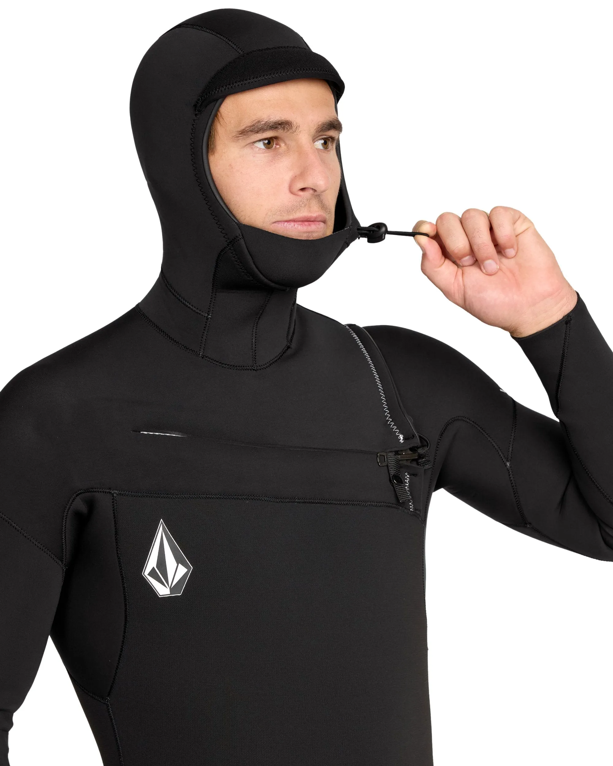 Men's 4/3MM Hooded Chest Zip Full Wetsuit sold by Volcom product image thumbnail 4