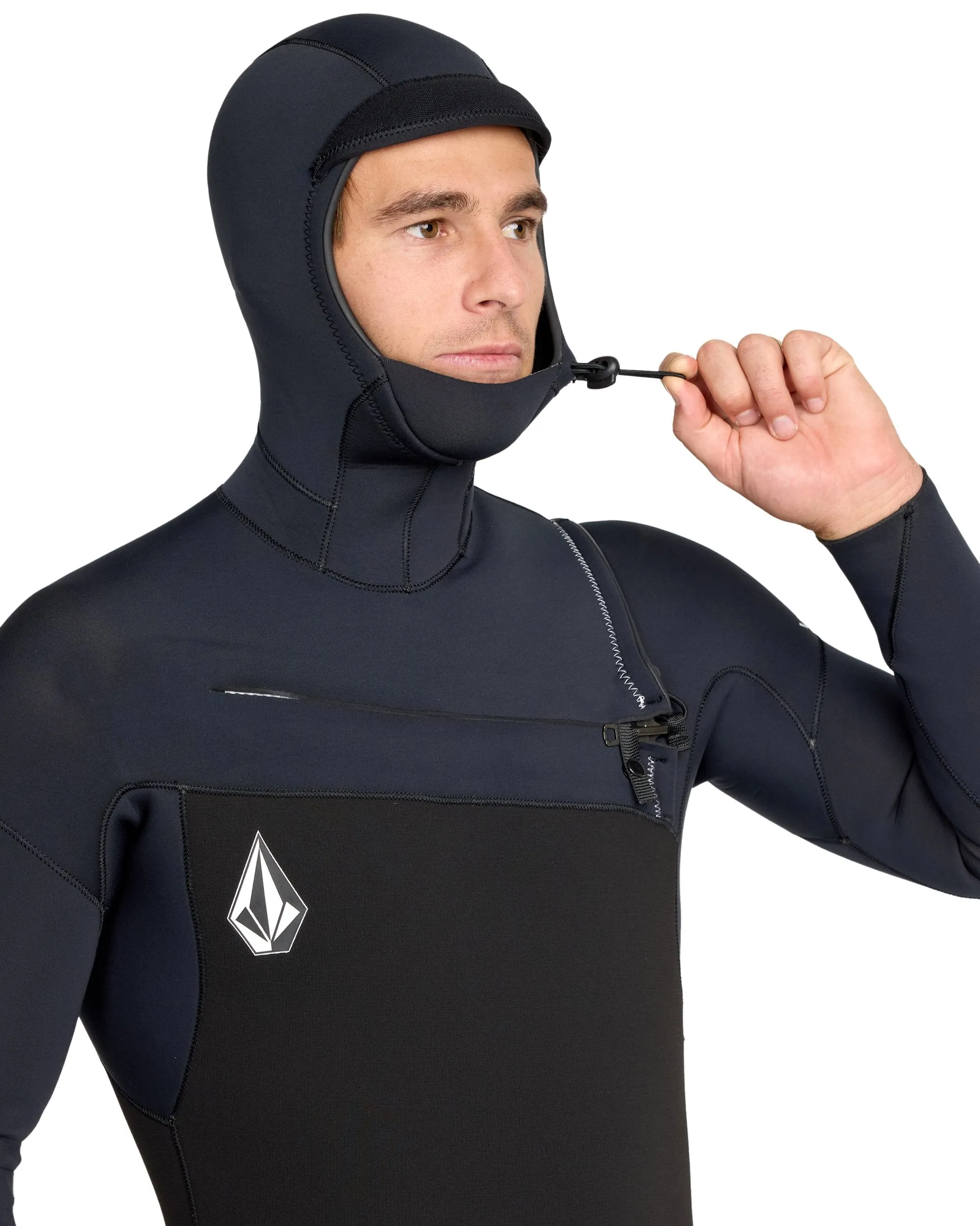 Men's 5/4/3 Modulator Hooded Chest Zip Full Wetsuit sold by Volcom product image thumbnail 4