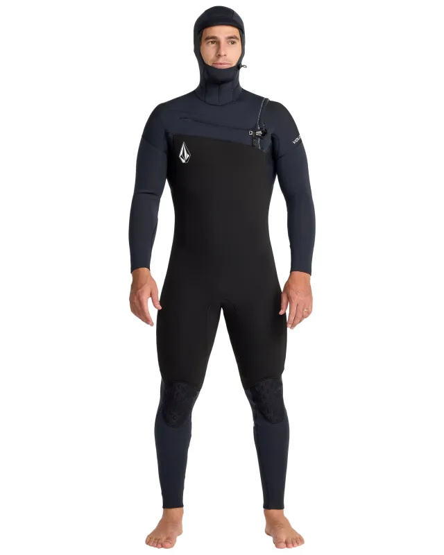 Men's 5/4/3 Modulator Hooded Chest Zip Full Wetsuit sold by Volcom