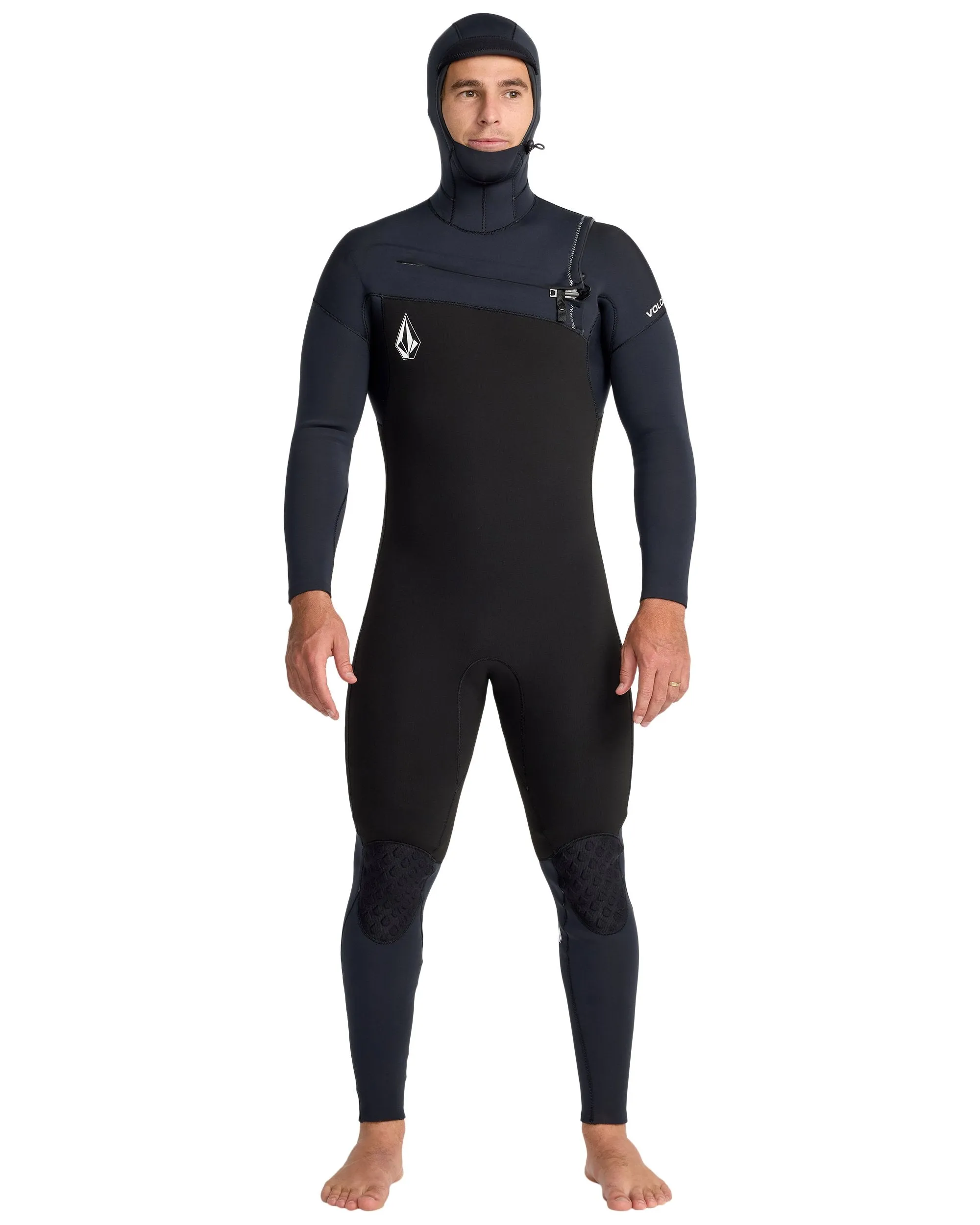 Men's 5/4/3 Modulator Hooded Chest Zip Full Wetsuit sold by Volcom