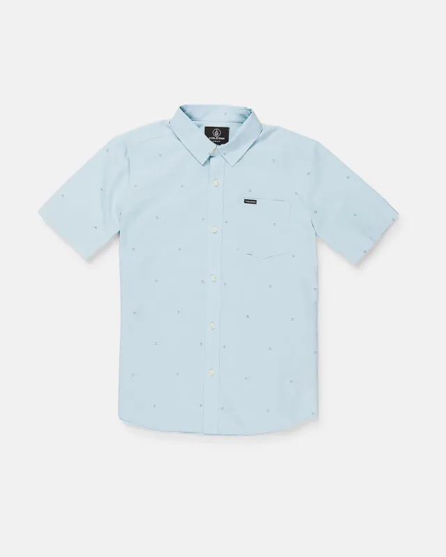 Big Boys Bankstone Short Sleeve Shirt - Light Blue sold by Volcom