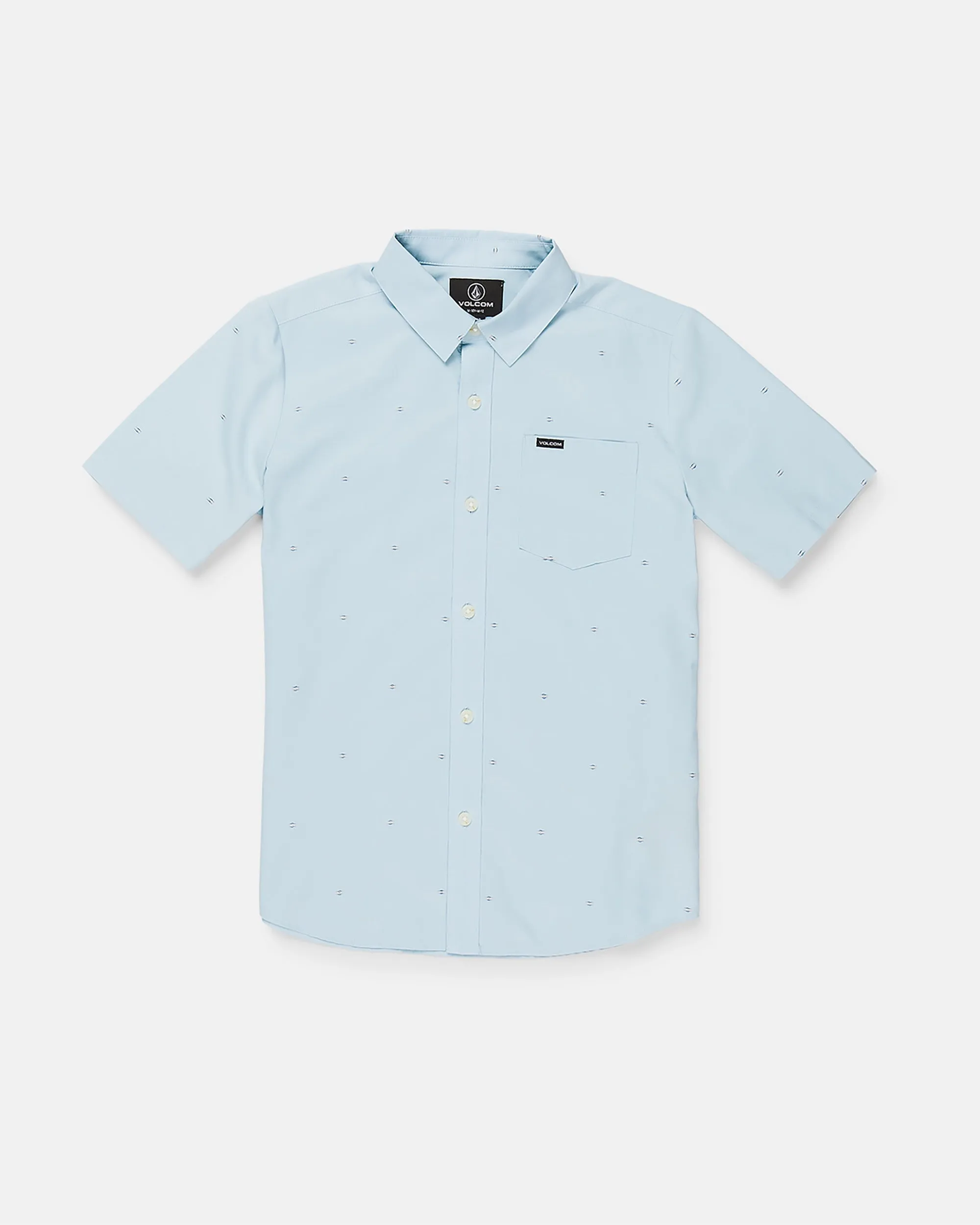 Big Boys Bankstone Short Sleeve Shirt - Light Blue sold by Volcom