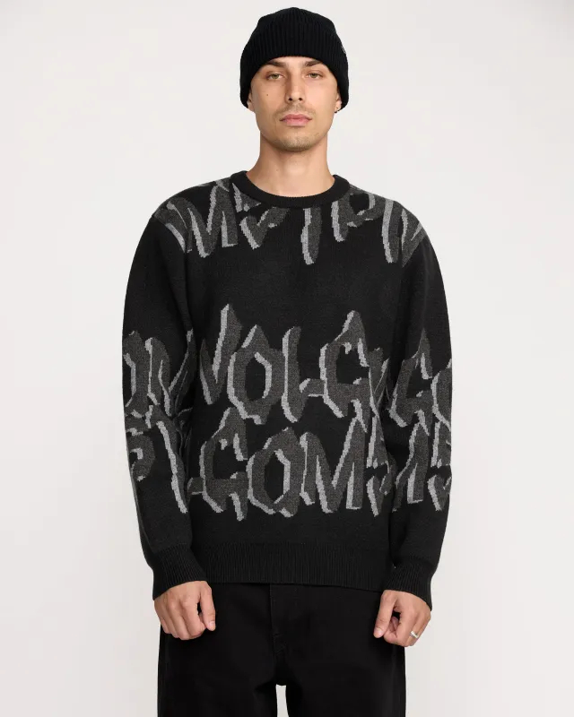 Men's Stone Jacquard Sweater made by Volcom