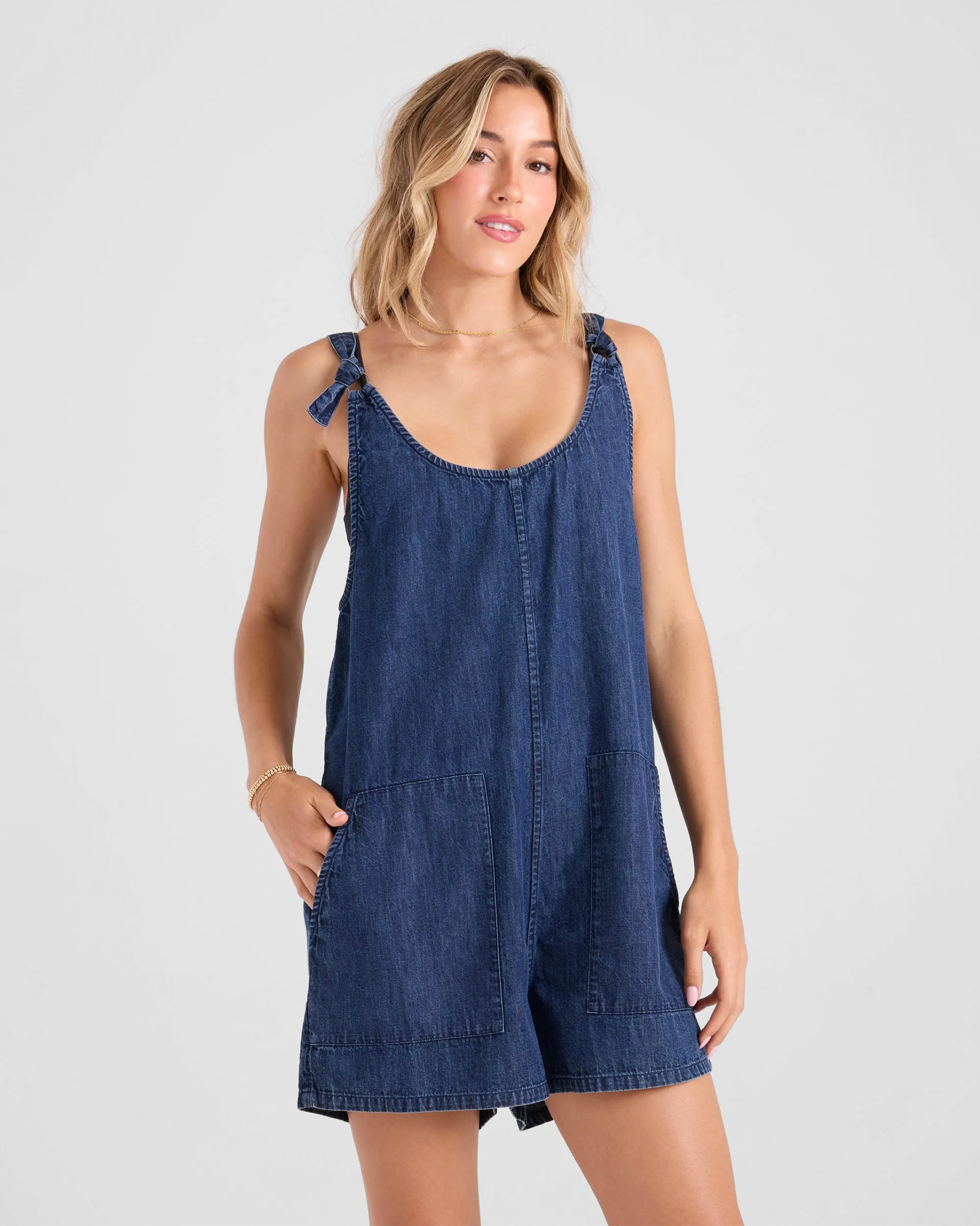 Women's Lived In Shorts Romper sold by Volcom