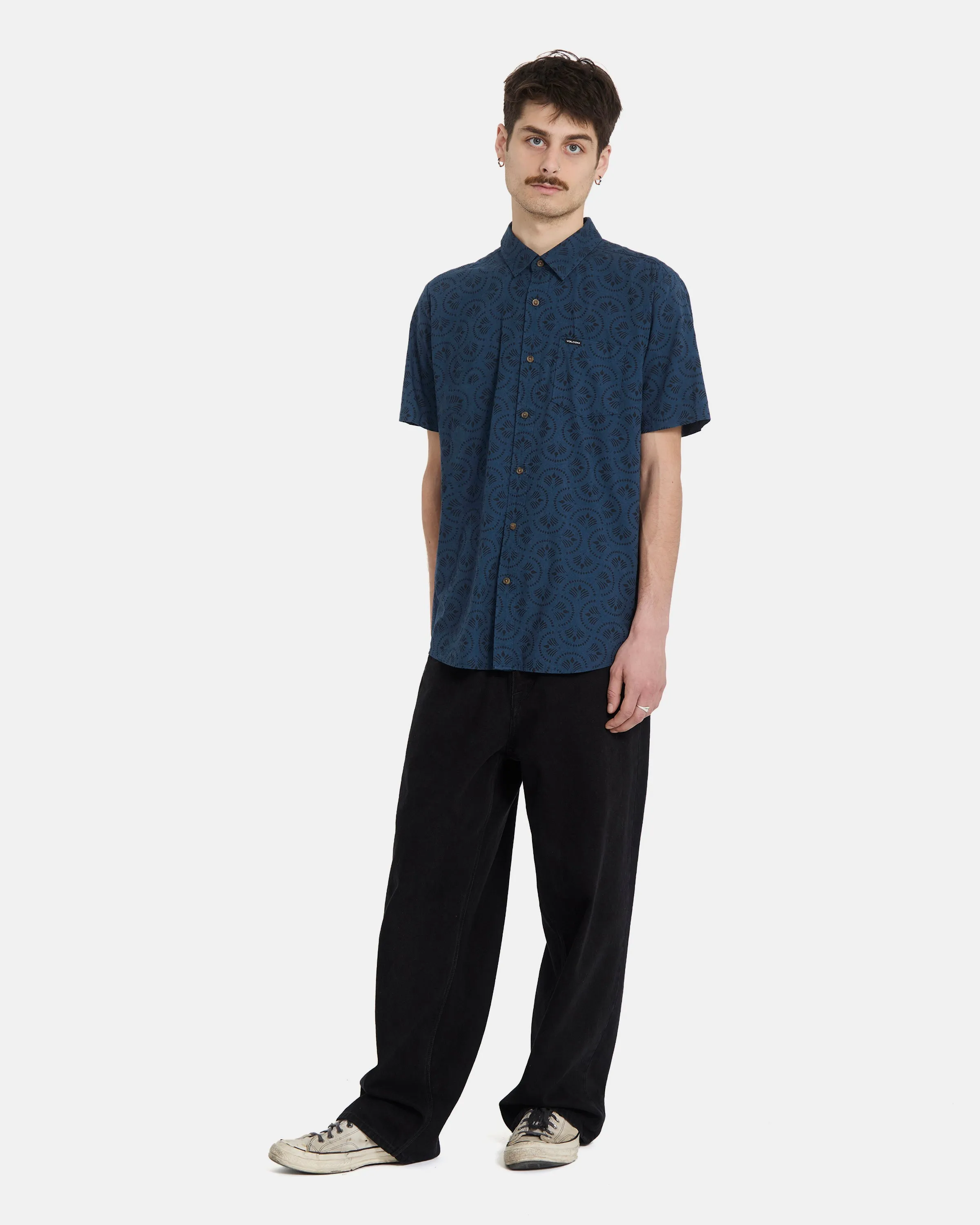 Men's Scaler Stone Woven Short Sleeve Shirt sold by Volcom product image thumbnail 5