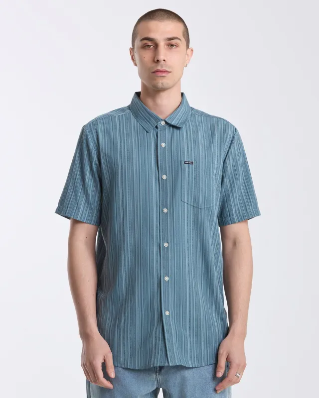 Men's Jahstripe Short Sleeve Shirt made by Volcom