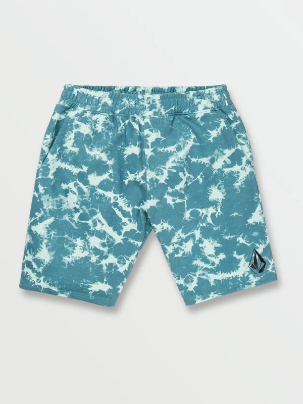 Vamo Elastic Waist Fleece Shorts - Chlorine sold by Volcom