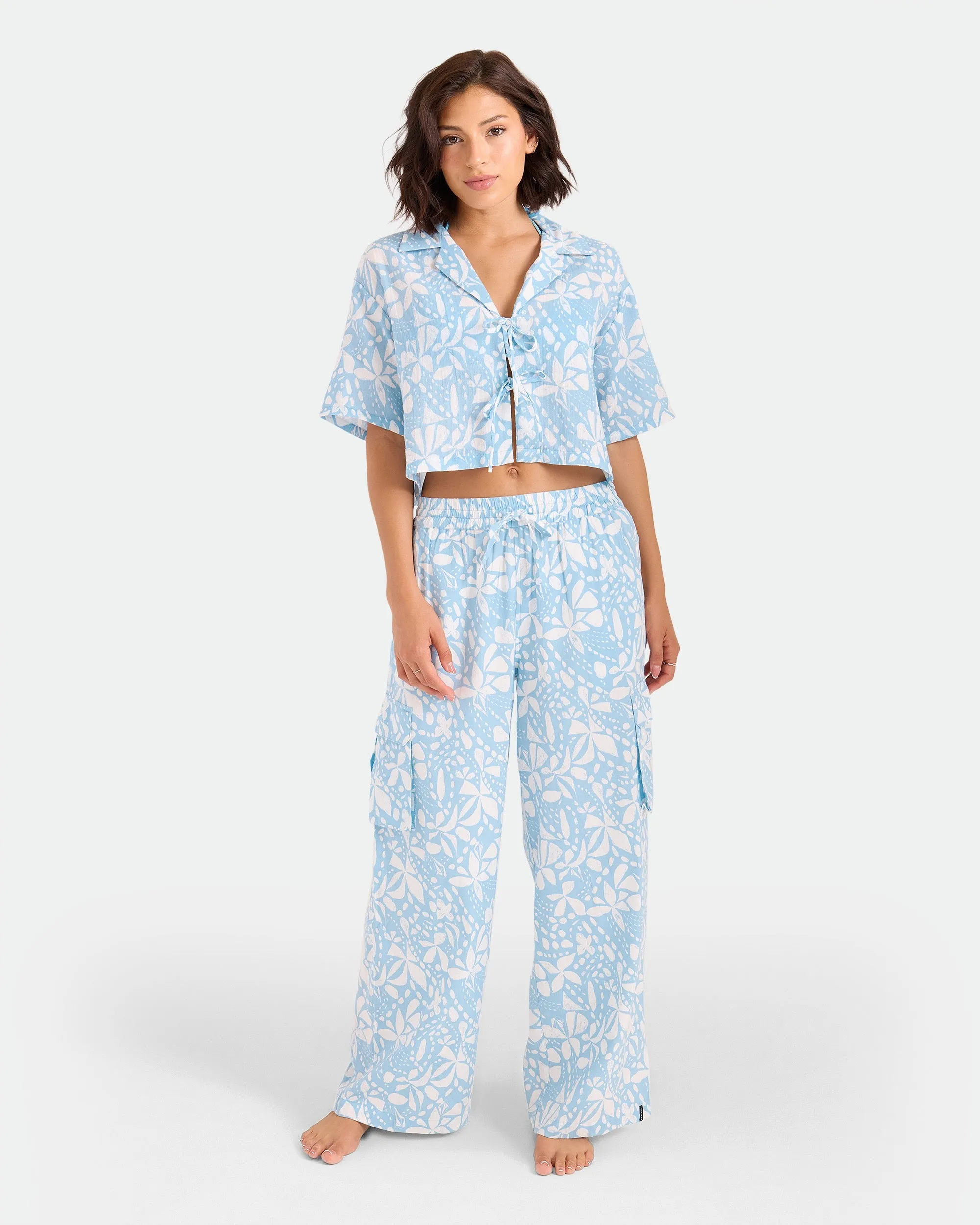 Women's Tied Up Crop Shirt sold by Volcom product image thumbnail 3