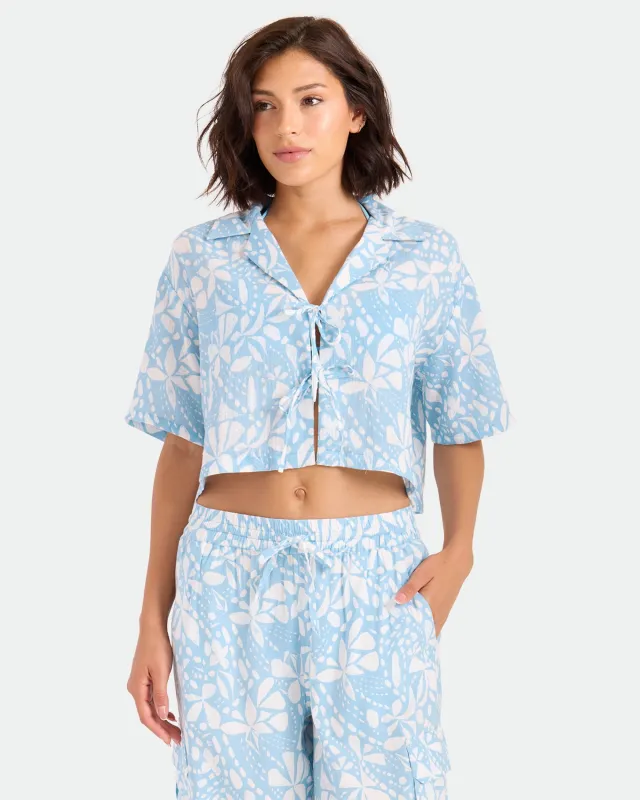 Women's Tied Up Crop Shirt made by Volcom