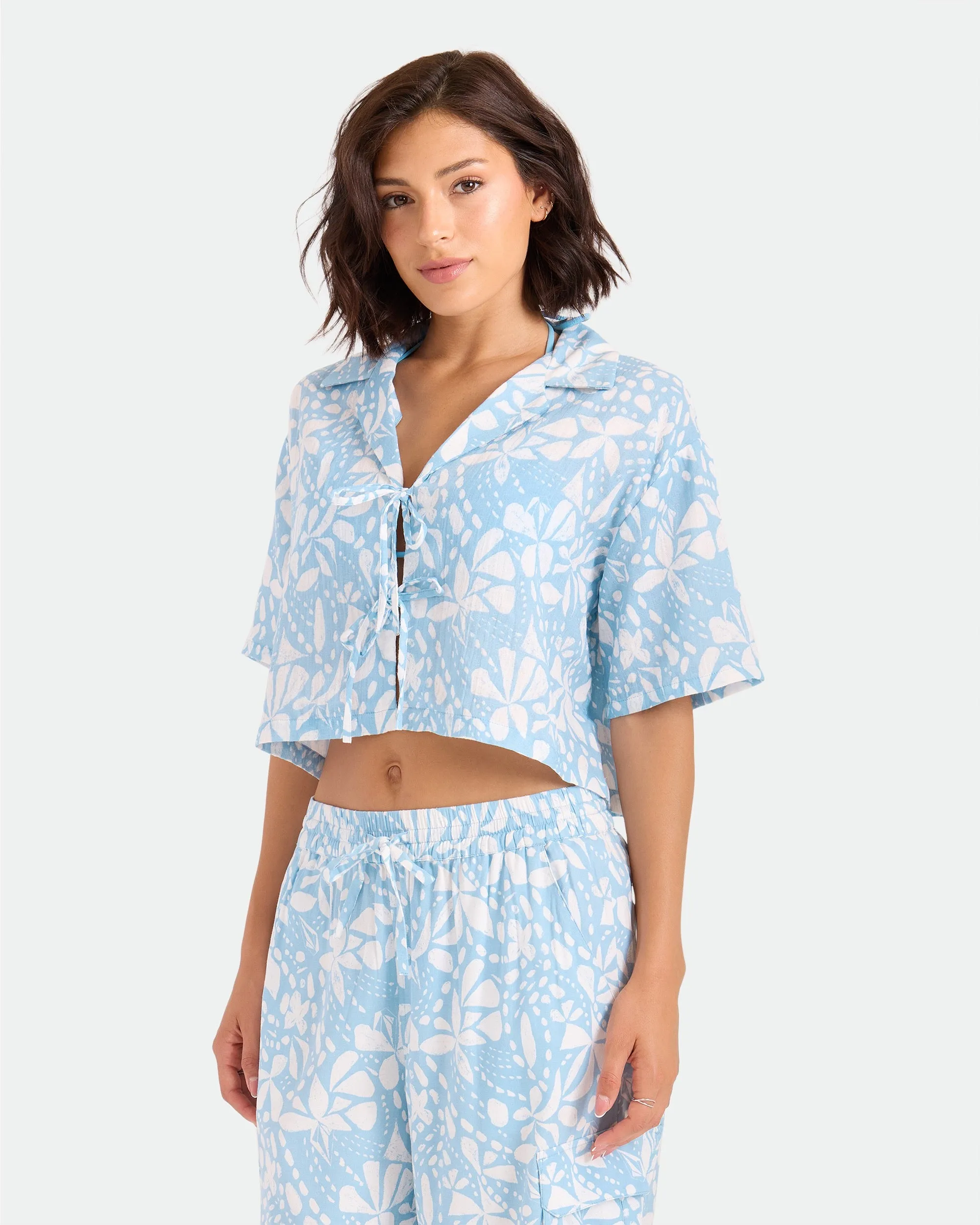 Women's Tied Up Crop Shirt sold by Volcom product image thumbnail 5