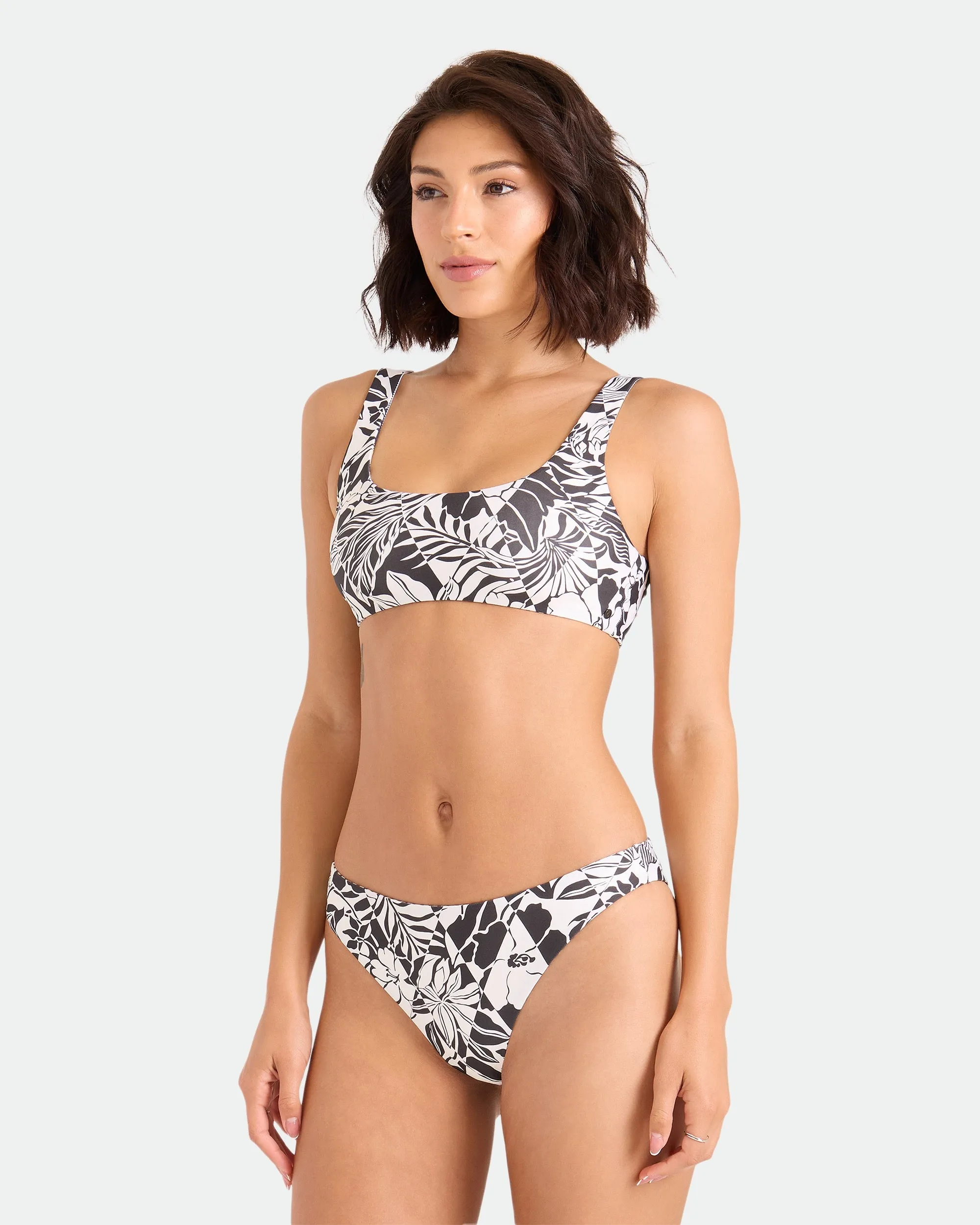 Women's Hibiscus Diamond Midrise Skimpy Reversible Bikini Bottom sold by Volcom product image thumbnail 4