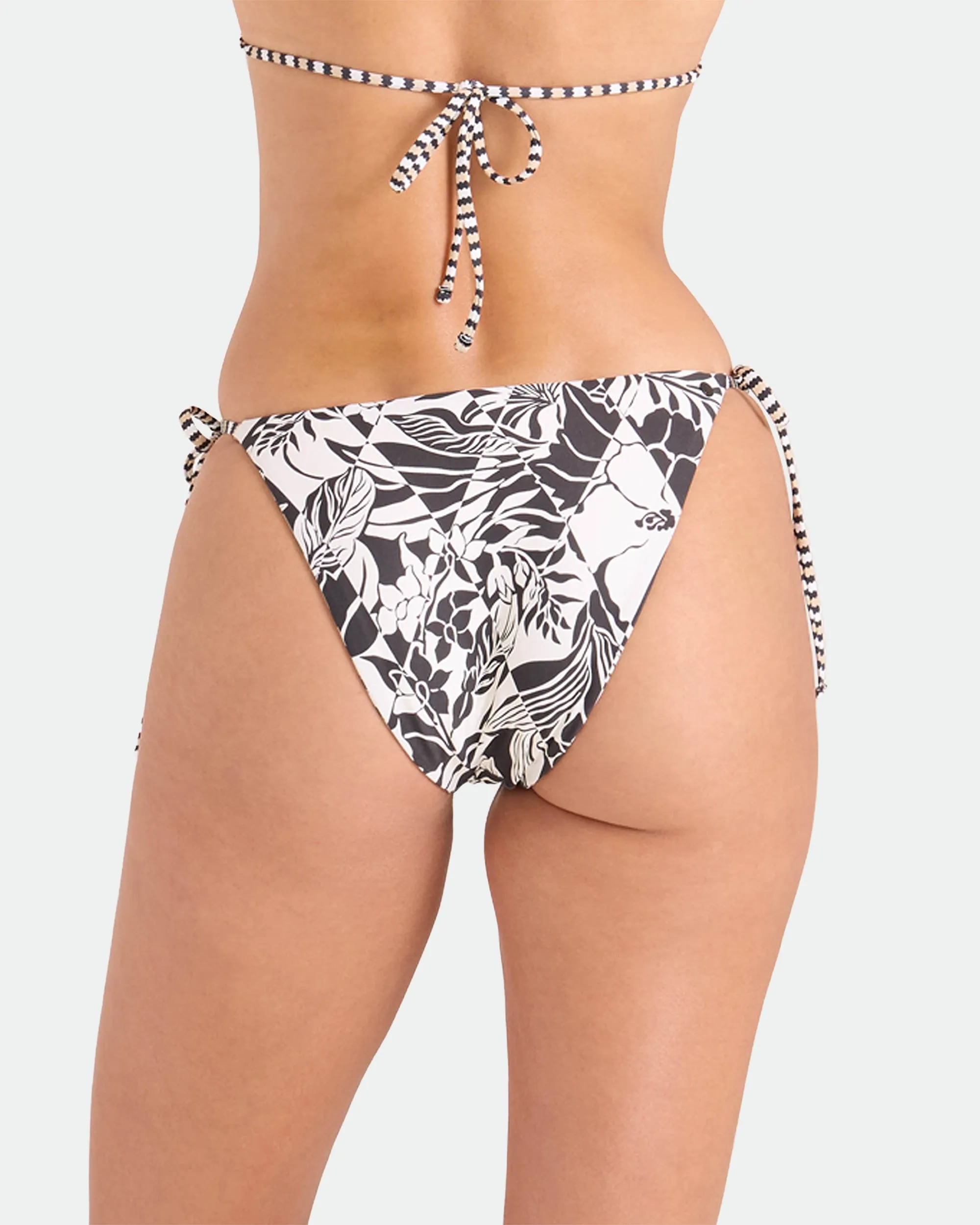 Women's Hibiscus Diamond Tie Side Full Reversible Bikini Bottom sold by Volcom product image thumbnail 2