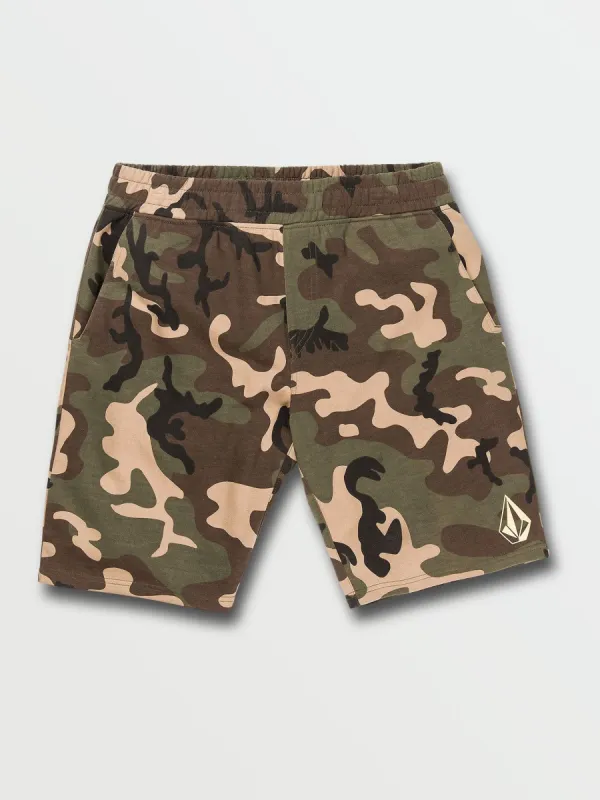 Vamo Elastic Waist Fleece Shorts - Camouflage made by Volcom