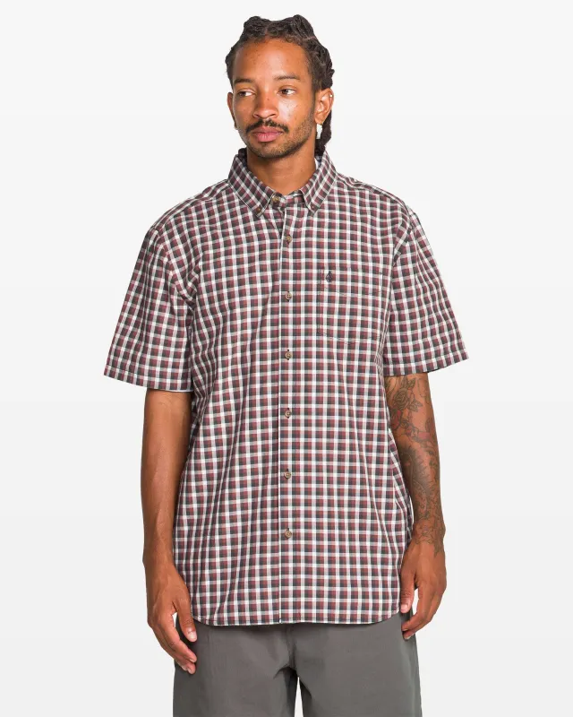Men's Louie Check Short Sleeve Shirt made by Volcom