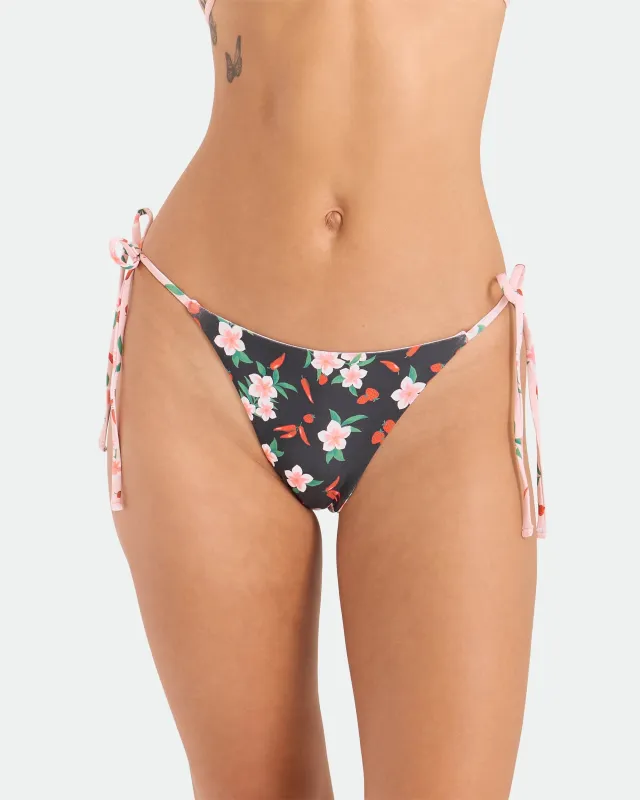 Women's Sweet & Spicy Tie Side Teeny Reversible Bikini Bottom made by Volcom