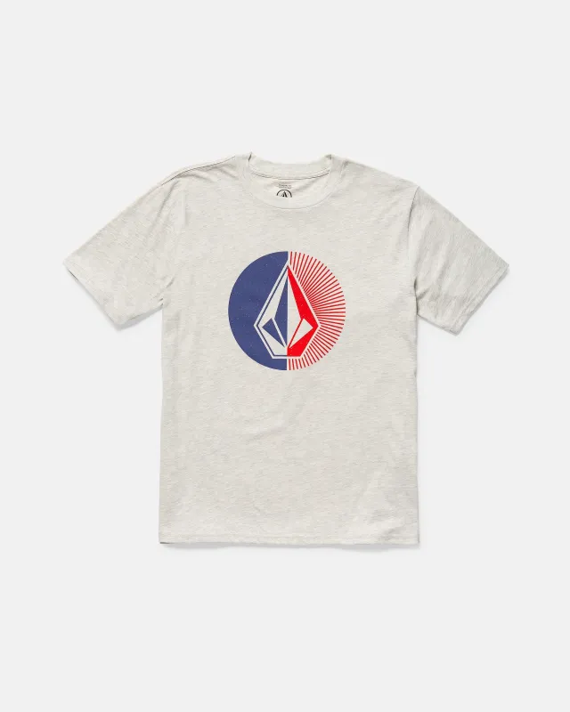 Mens' Circle Stone Split Short Sleeve Tee made by Volcom