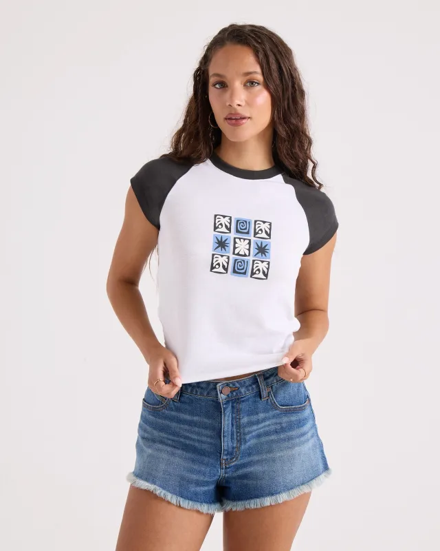 Women's Kick It Game Day Crop Tee made by Volcom