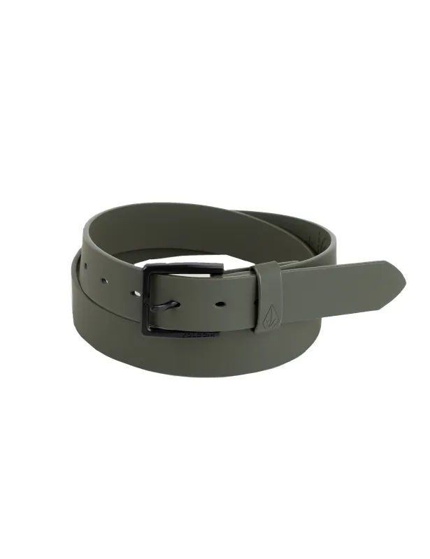 Men's Flat Bar Pu Belt made by Volcom