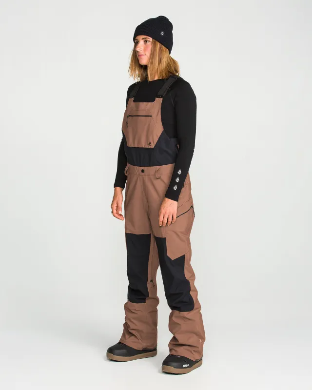Women's Ash Stretch Gore Bib made by Volcom