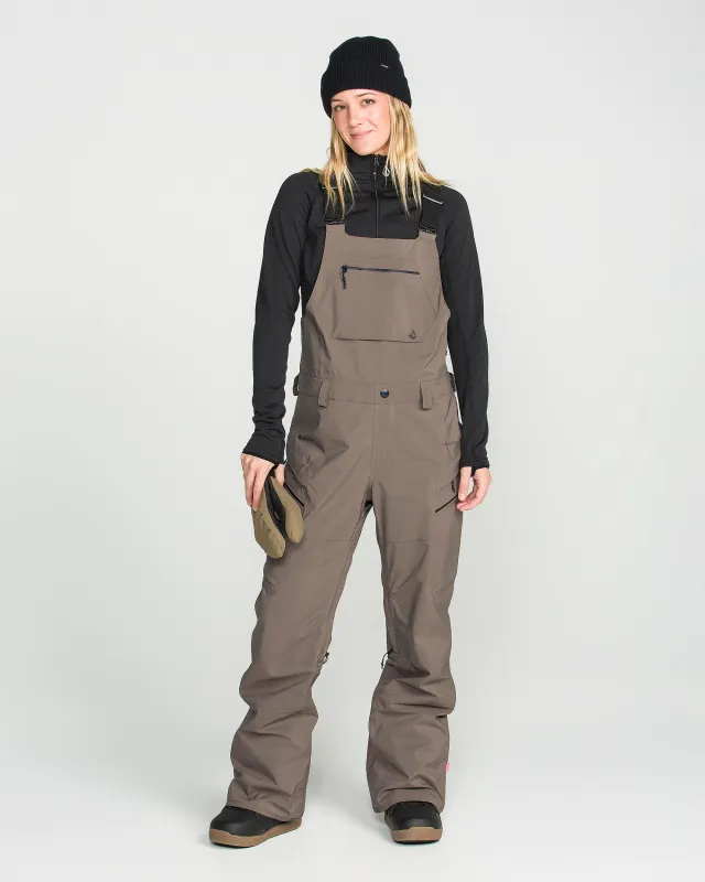 Women's Ash Stretch Gore Bib made by Volcom